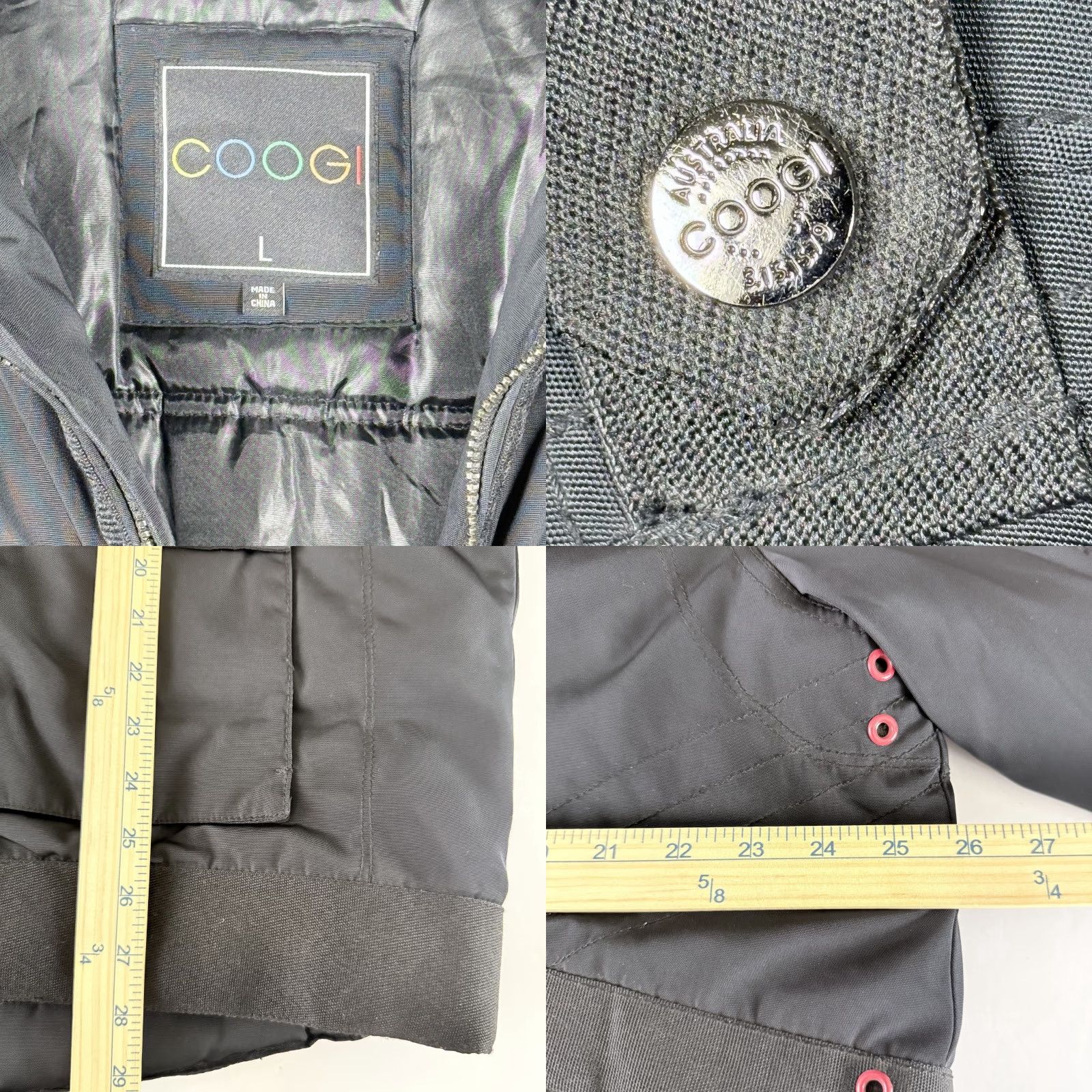 Coogi Coogi Bomber Jacket Black Puffer Lined Full Zip Men's Large Size US L / EU 52-54 / 3 - 9 Thumbnail