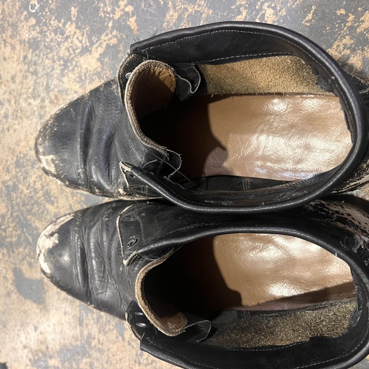 Vintage 1940’s Patina’d Vintage Boots Size US 12 / EU 45 - 4 Thumbnail