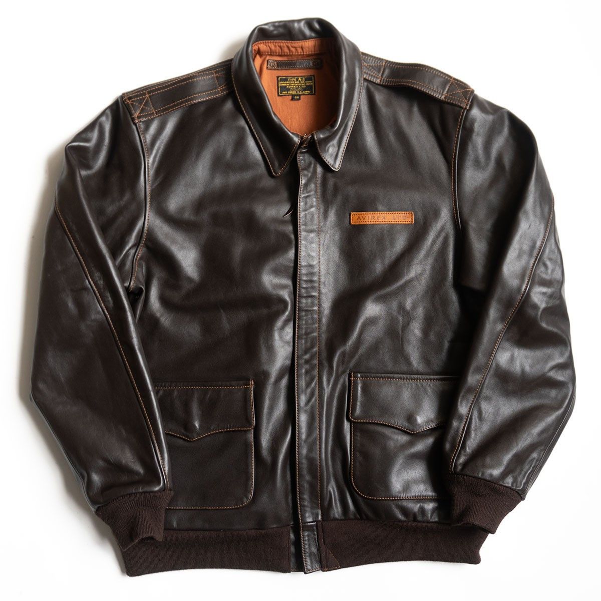 Avirex Avirex A-2 Horsehide Flight Jacket Brown Size 44 Size US S / EU 44-46 / 1 - 1 Thumbnail