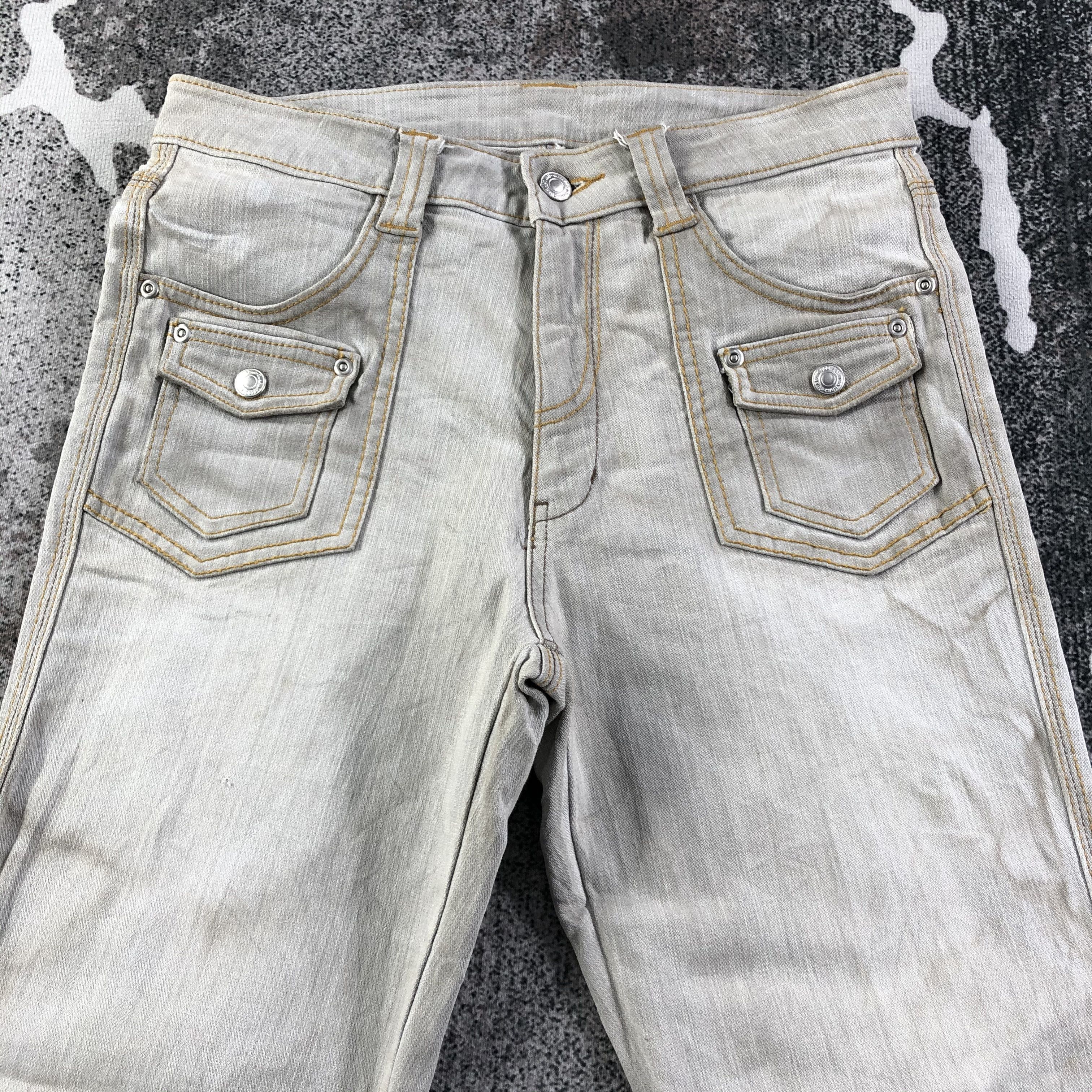 Japanese Brand Japanese Bush Pants Jeans Faded Gray Denim KJ1619 Size US 27 - 3 Thumbnail