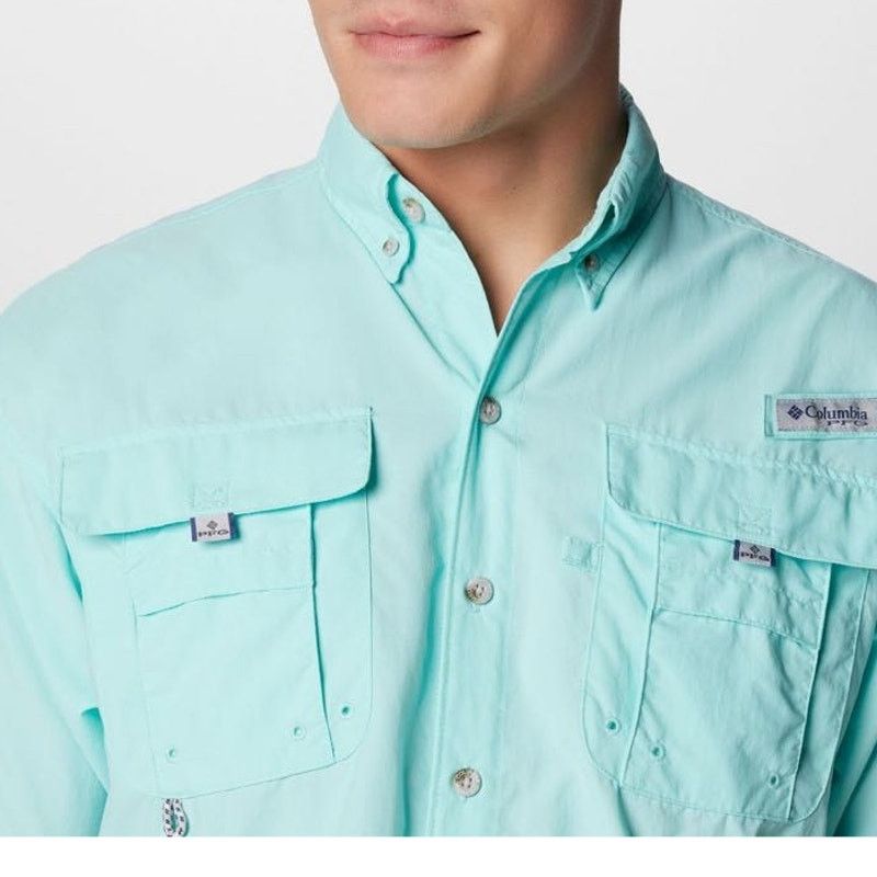 Columbia Columbia PFG Shirt Bahama II Short Sleeve Fish Aqua Blue XXL Size US XXL / EU 58 / 5 - 2 Thumbnail