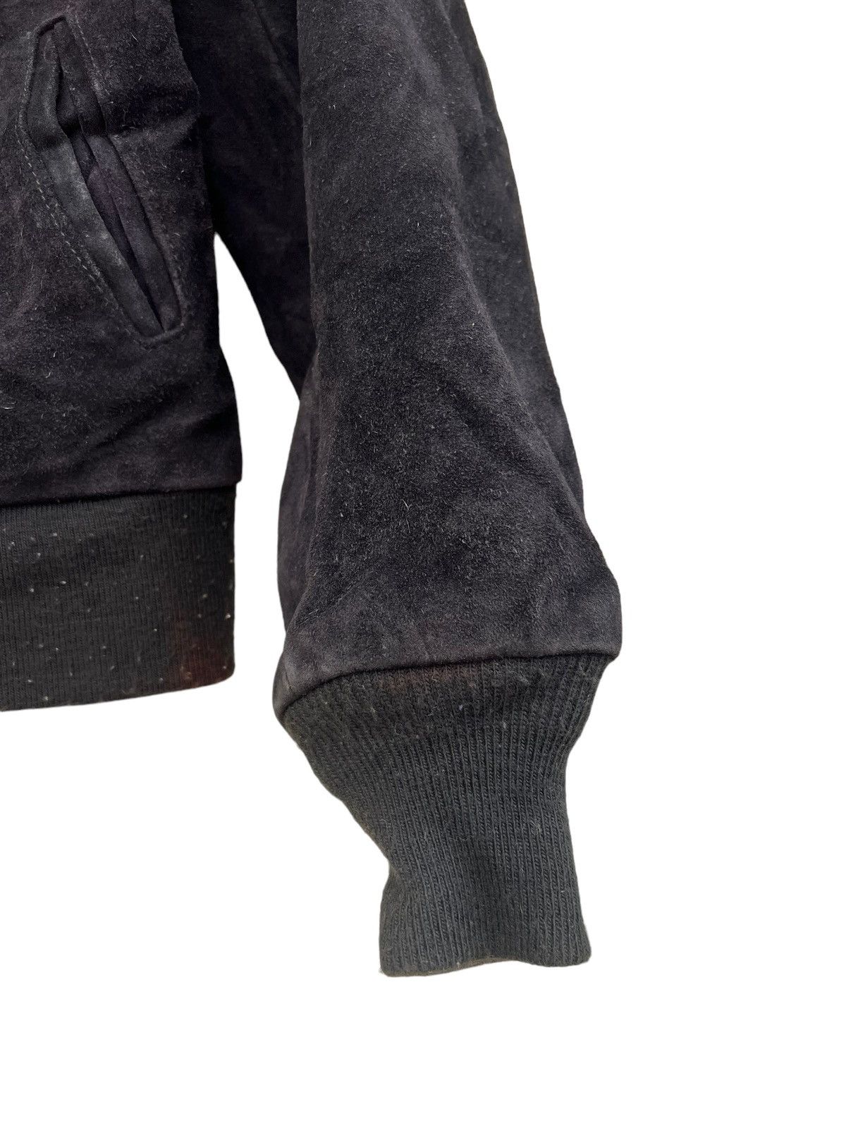 Schott 80s Schott N.Y.C. Patina Black Suede Leather Bomber Jacket Size US M / EU 48-50 / 2 - 8 Thumbnail