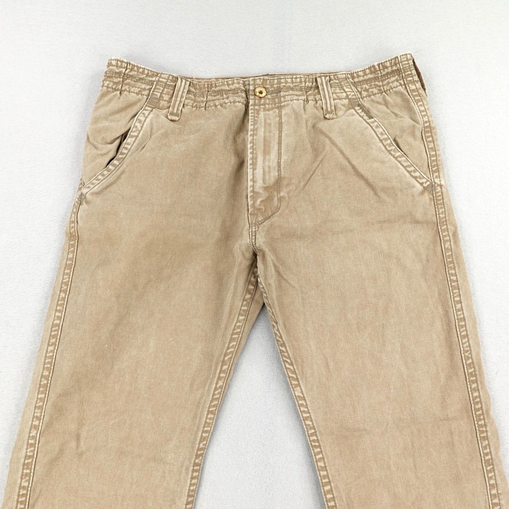 Levi's Levi's Men’s Chino Pants 36x32 Khaki Beige Relaxed Straight Canvas Cotton Workwear Casual Size US 36 / EU 52 - 2 Thumbnail