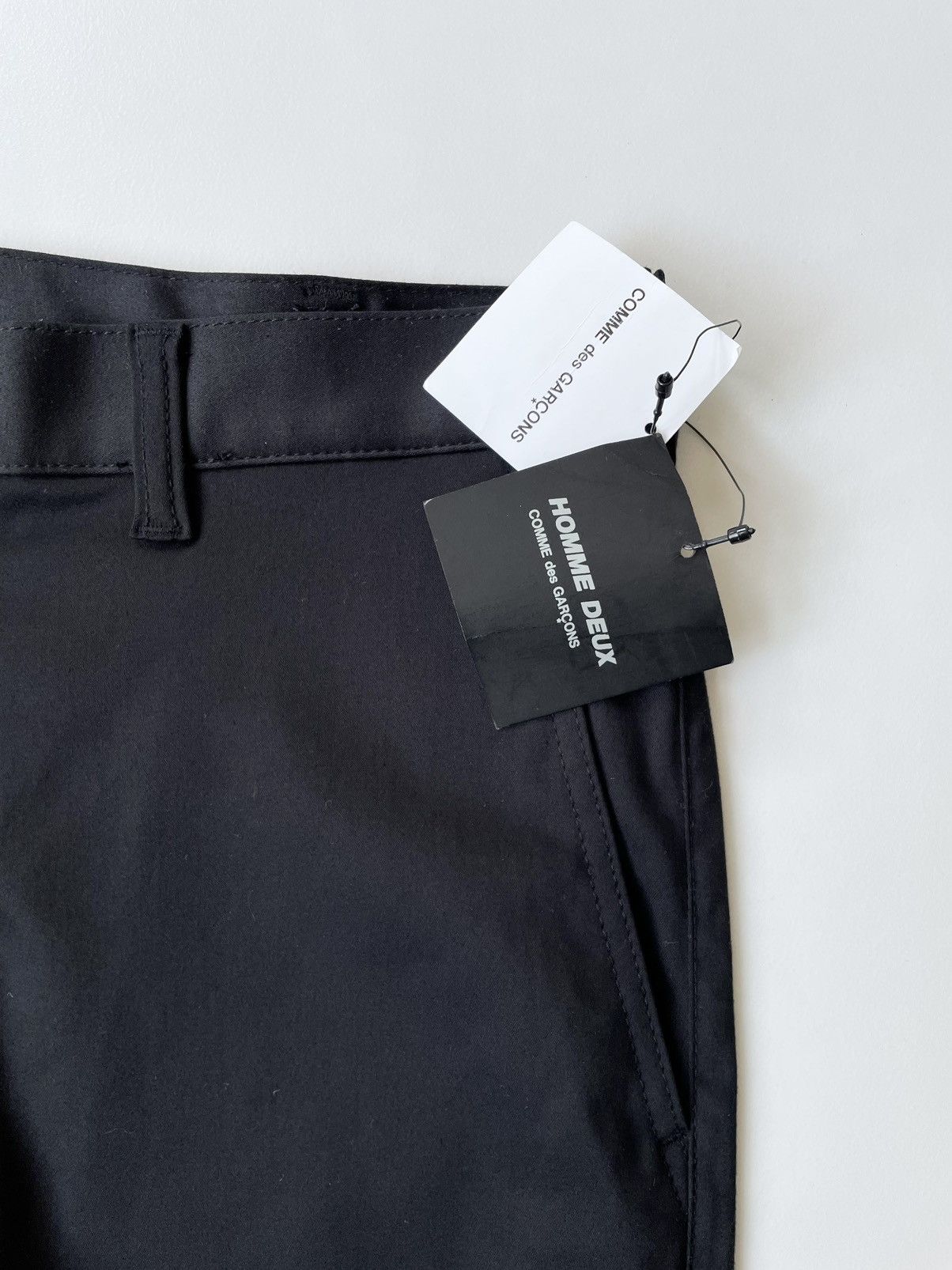 Comme des Garcons S/S 12 Black Satin/Cotton Pants Size US 32 / EU 48 - 4 Thumbnail