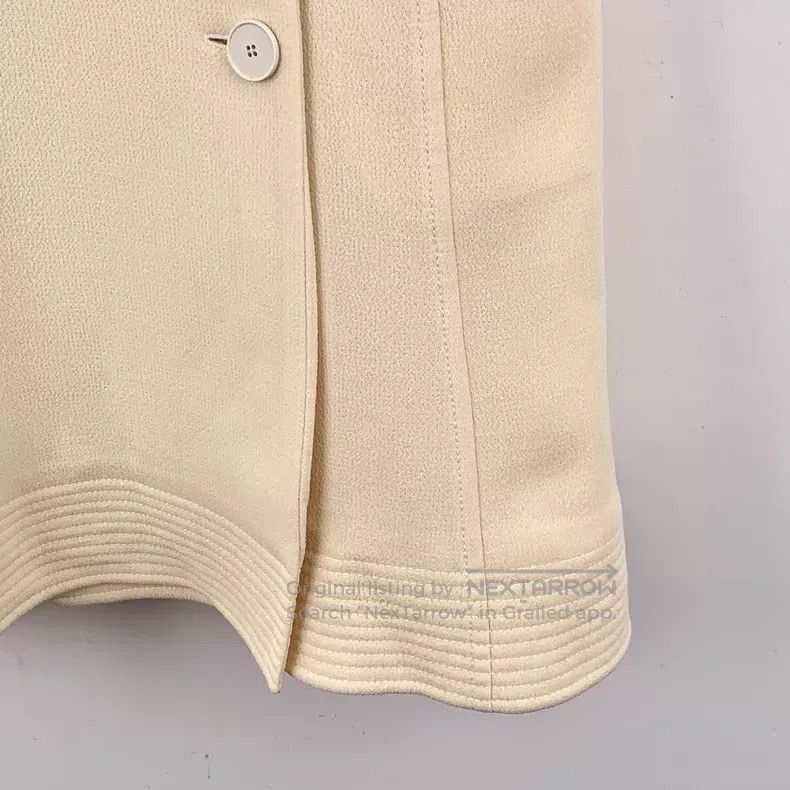 Dior Dior Beige wool lapel single-breasted sleeveless dress Size XS / US 0-2 / IT 36-38 - 4 Thumbnail