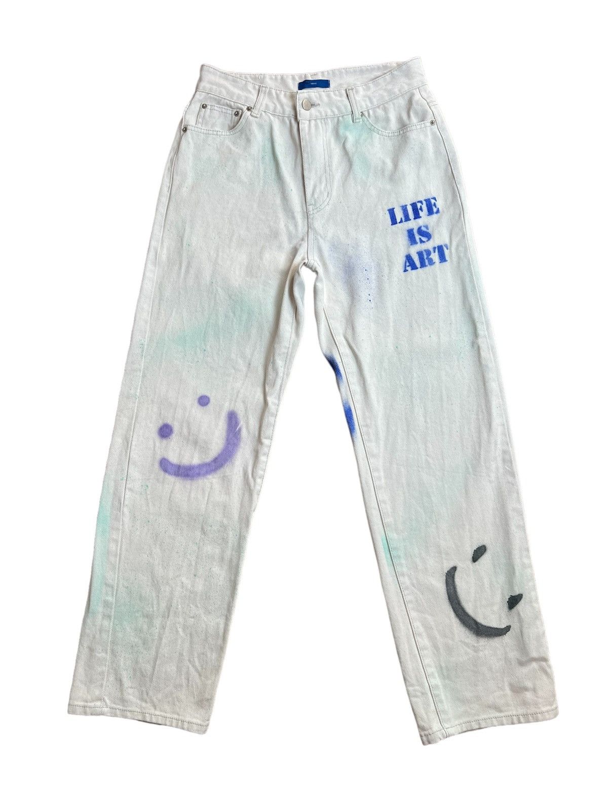 image of Accept Offervtg Y2K Smile Denim Pants Nbnc X Jooheon, Men's (Size 30)