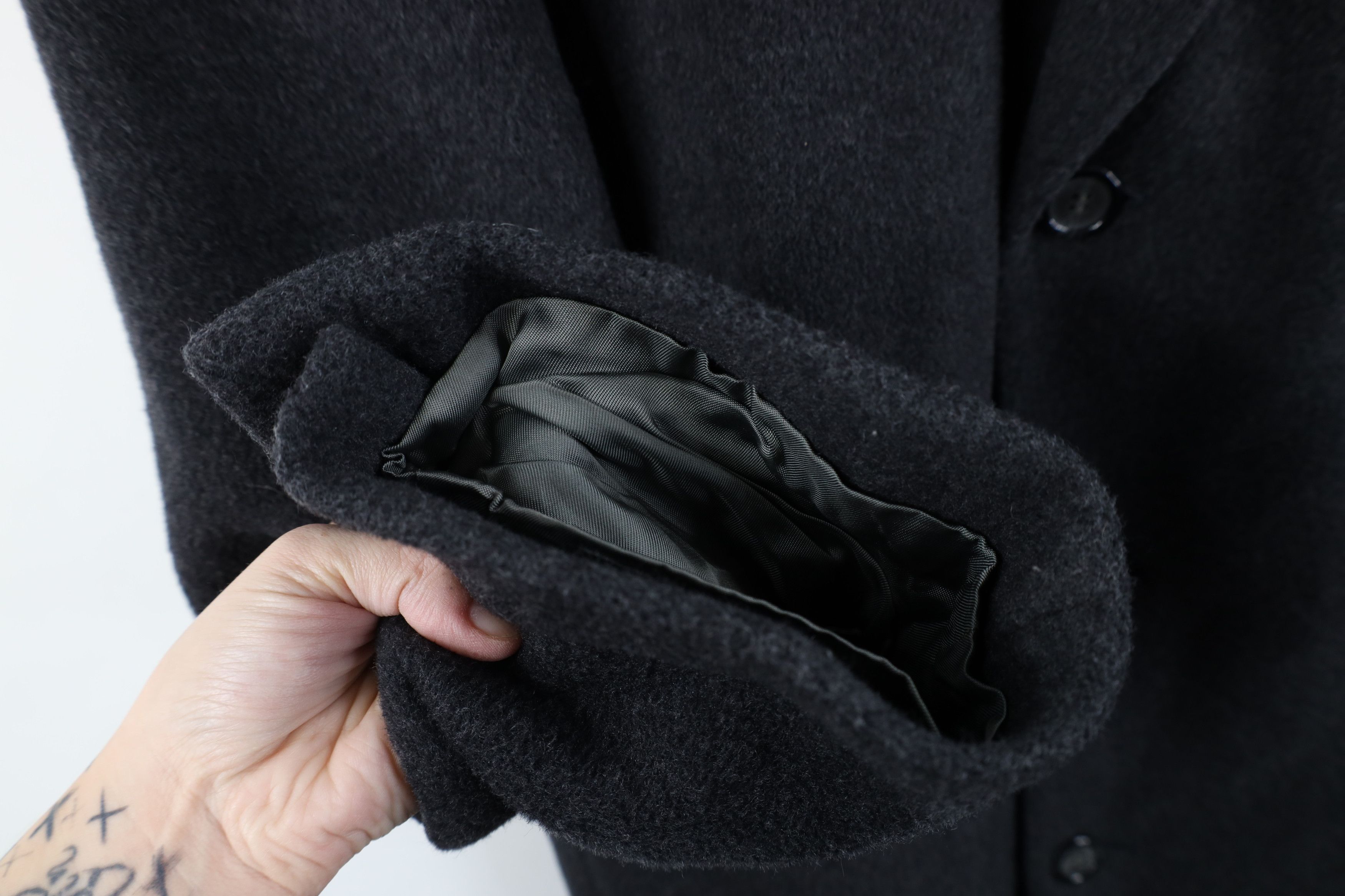 Vintage Vintage 80s 90s Egon Von Furstenburg Overcoat Jacket Gray Size US XL / EU 56 / 4 - 5 Thumbnail