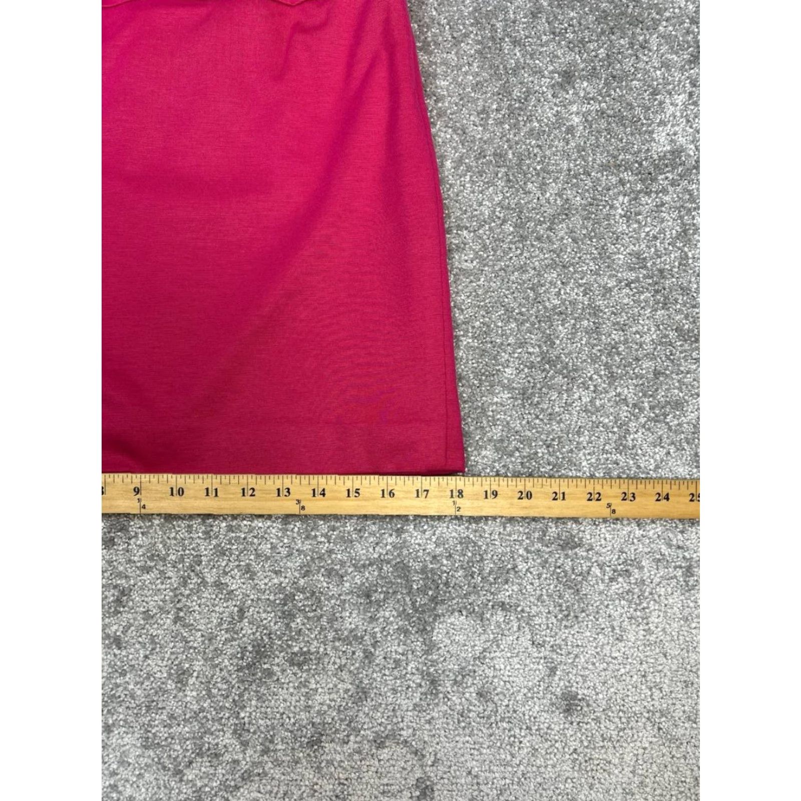 Loft Ann Taylor Loft Mini Skirt Women 0 Pink Straight And Pencil Stretch Side Zip New Size 25" / US 0 / IT 36 - 3 Thumbnail