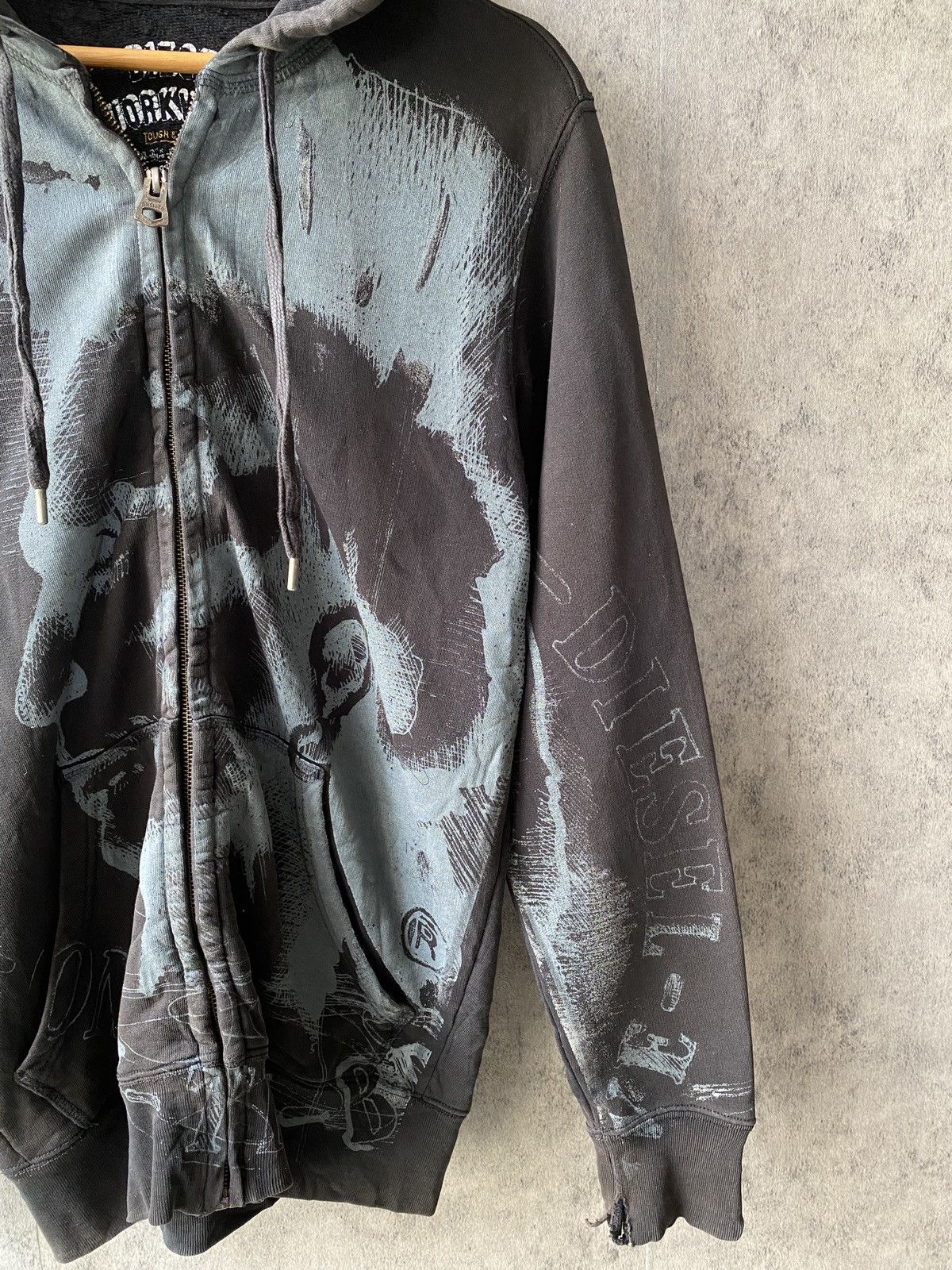 Diesel Diesel Black Faded Distressed Hoodie Size US S / EU 44-46 / 1 - 7 Thumbnail