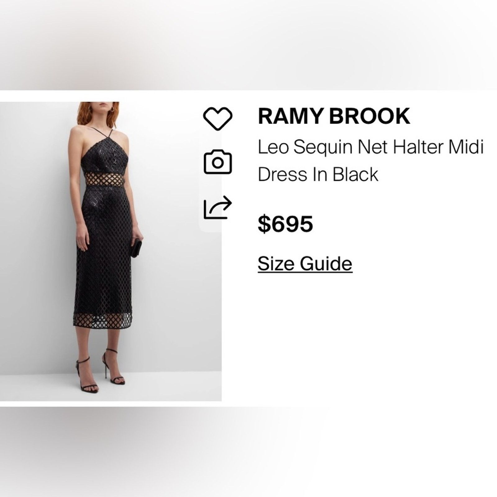 Ramy Brook Ramy Brook $695 Leo Latticework Midi Dress Size 4 Size S / US 4 / IT 40 - 3 Thumbnail