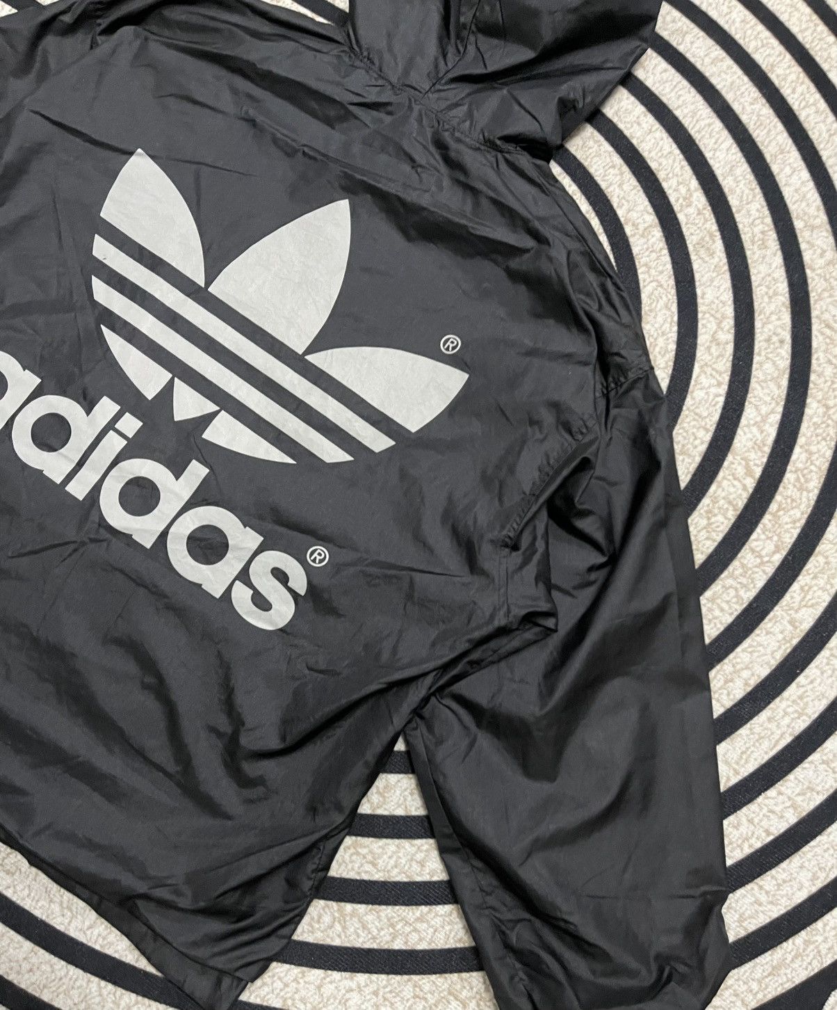 Adidas × Japanese Brand × Vintage 80s ADIDAS BIG LOGO HOODIE LIGHT JACKET RARE Size US M / EU 48-50 / 2 - 14 Thumbnail