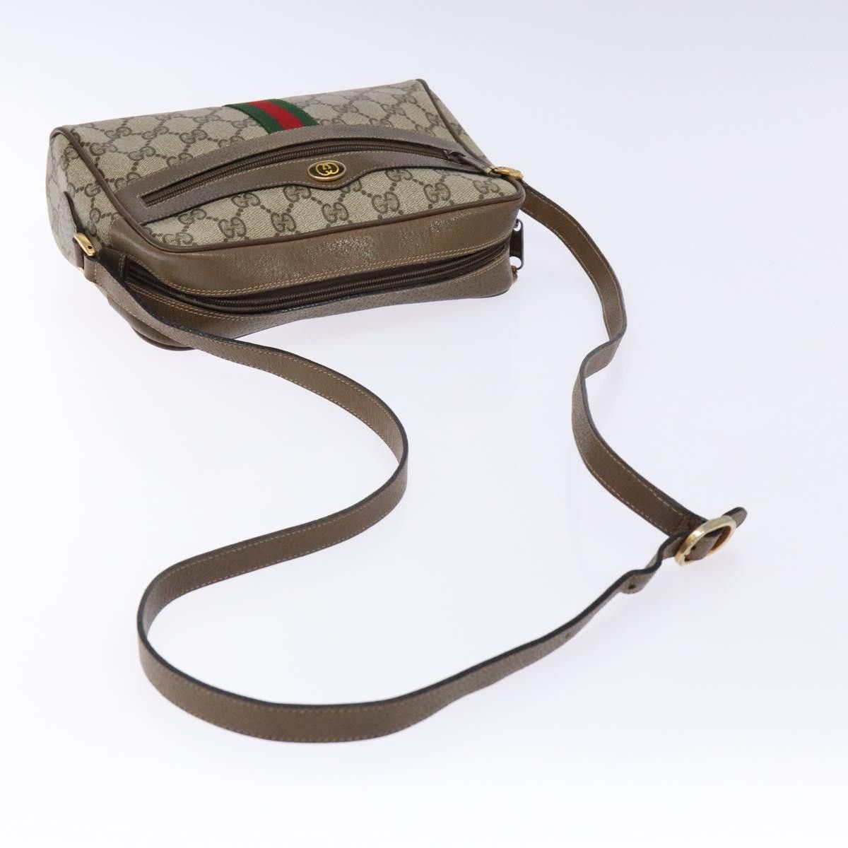 Gucci GUCCI GG Supreme Web Sherry Line Shoulder Bag Pvc Beige 68 Size ONE SIZE - 7 Thumbnail