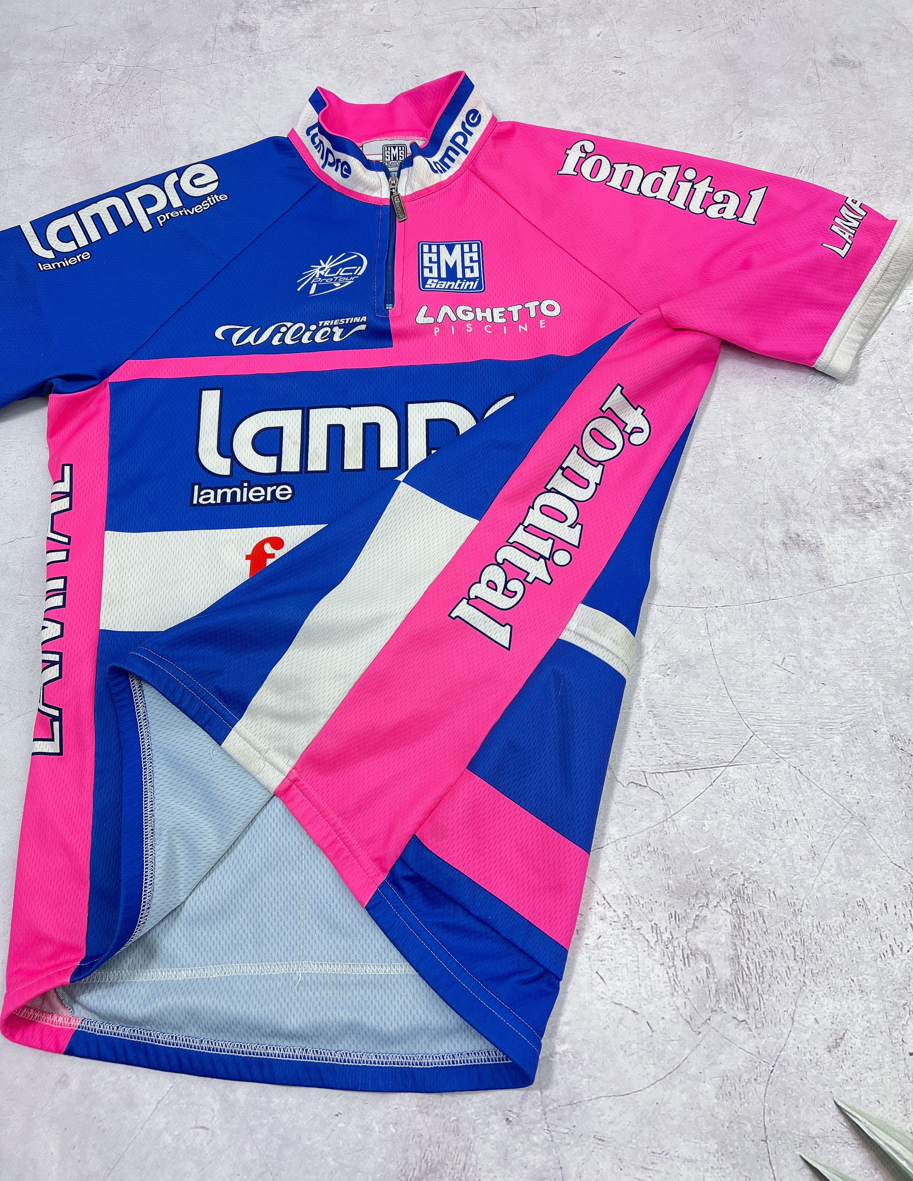 Sports Specialties Santini Lampre Fondital Cycling Jersey Size US M / EU 48-50 / 2 - 8 Thumbnail