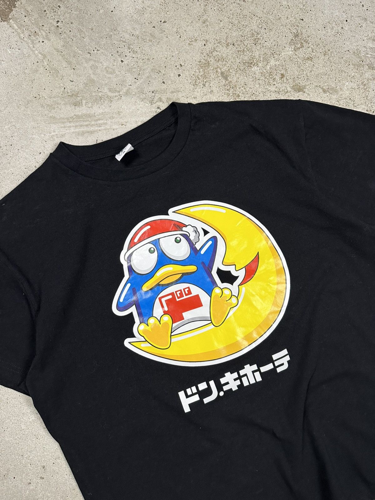 Japanese Brand Don Quijote Donpen Rare Graphic T Shirt Black Tee Size US L / EU 52-54 / 3 - 5 Thumbnail