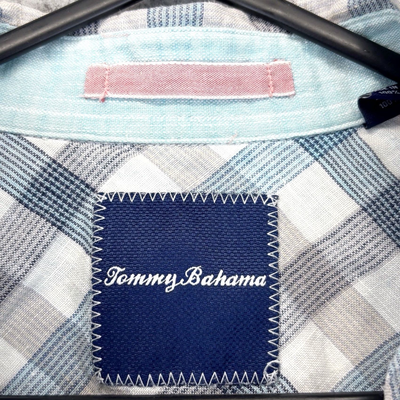 Tommy Bahama Tommy Bahama Shirt Small Mens Multi Long Sleeve Plaid Button-Up Linen Used Size US S / EU 44-46 / 1 - 6 Thumbnail