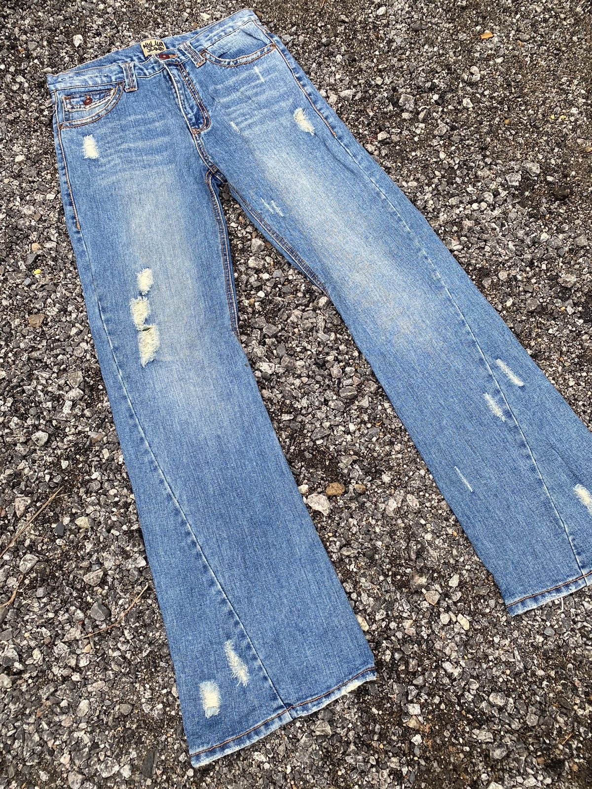 Japanese Brand Nylus Flared Distressed Size US 32 / EU 48 - 3 Thumbnail