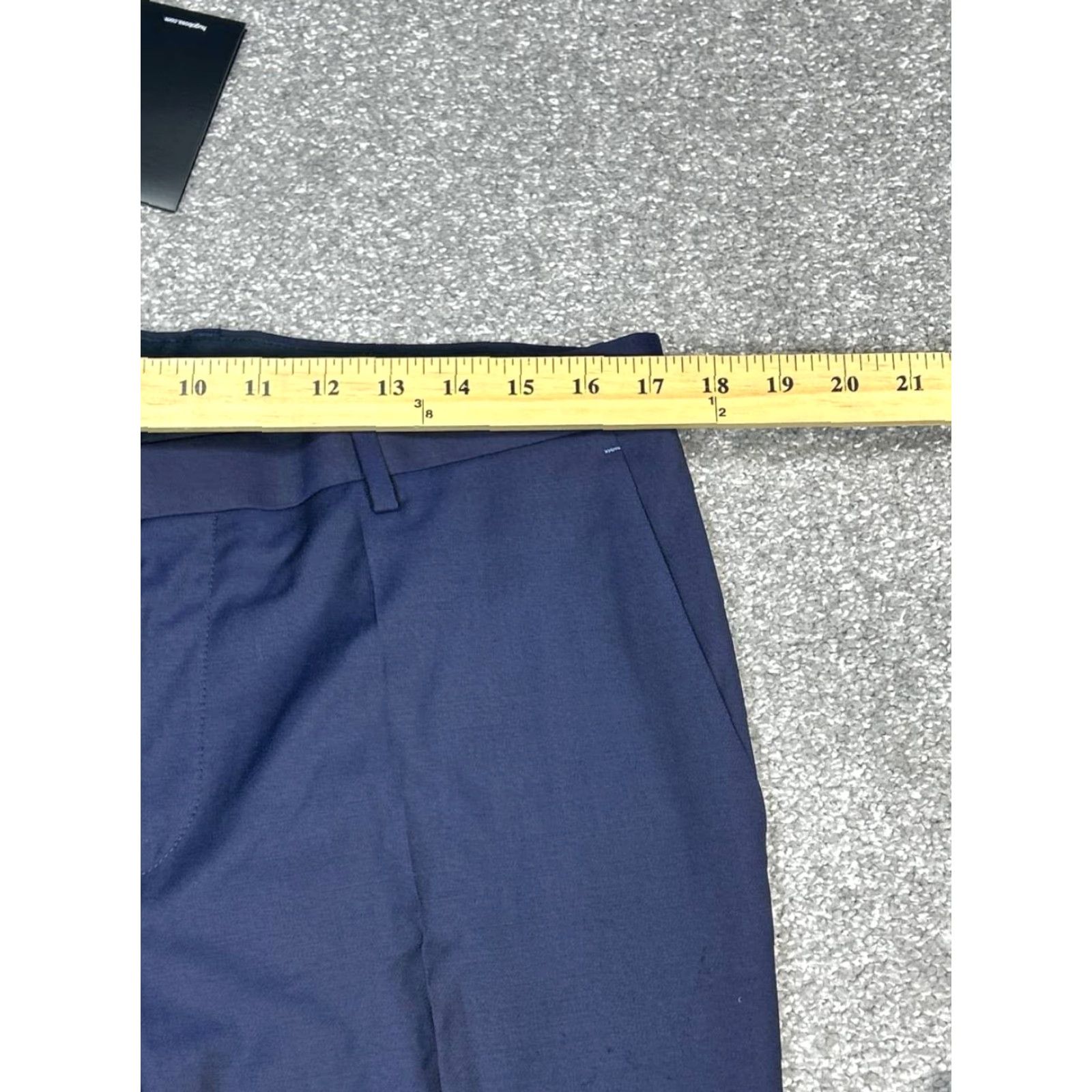 Hugo Boss Hugo Boss Dress Pants Mens 34 Blue Virgin Wool Low Rise Straight Leg Business Size US 34 / EU 50 - 3 Thumbnail