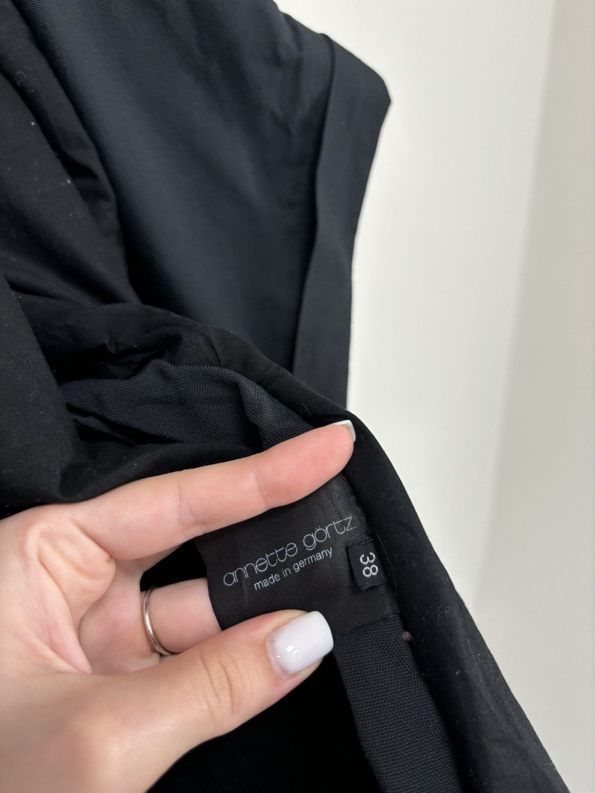Annette Gortz Annette Gortz Women’s Avant Garde Side Zip Hype Black Jacket Size M / US 6-8 / IT 42-44 - 13 Thumbnail
