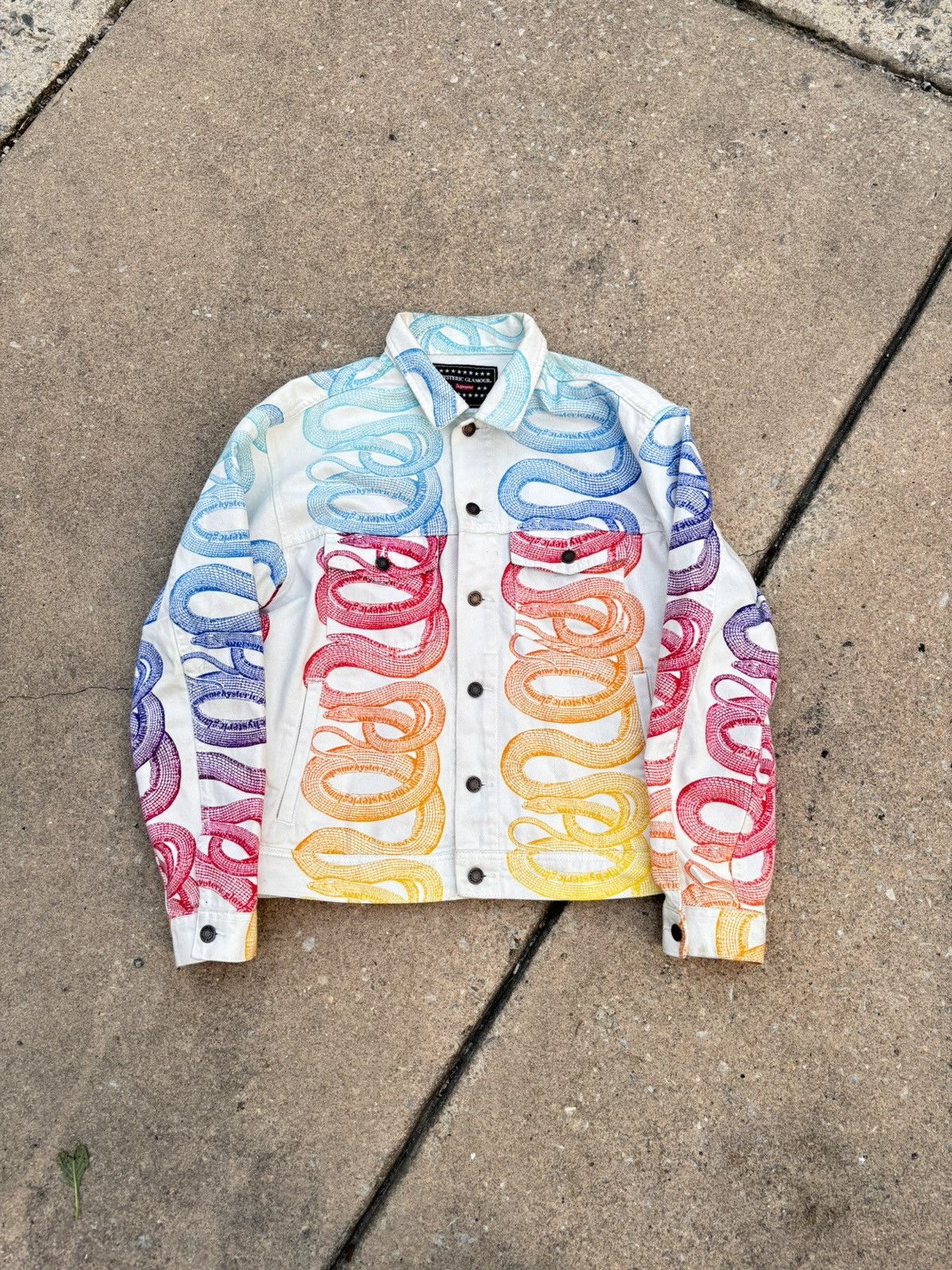 Supreme Hysteric Glamour x Supreme Snake Denim Jacket | Grailed