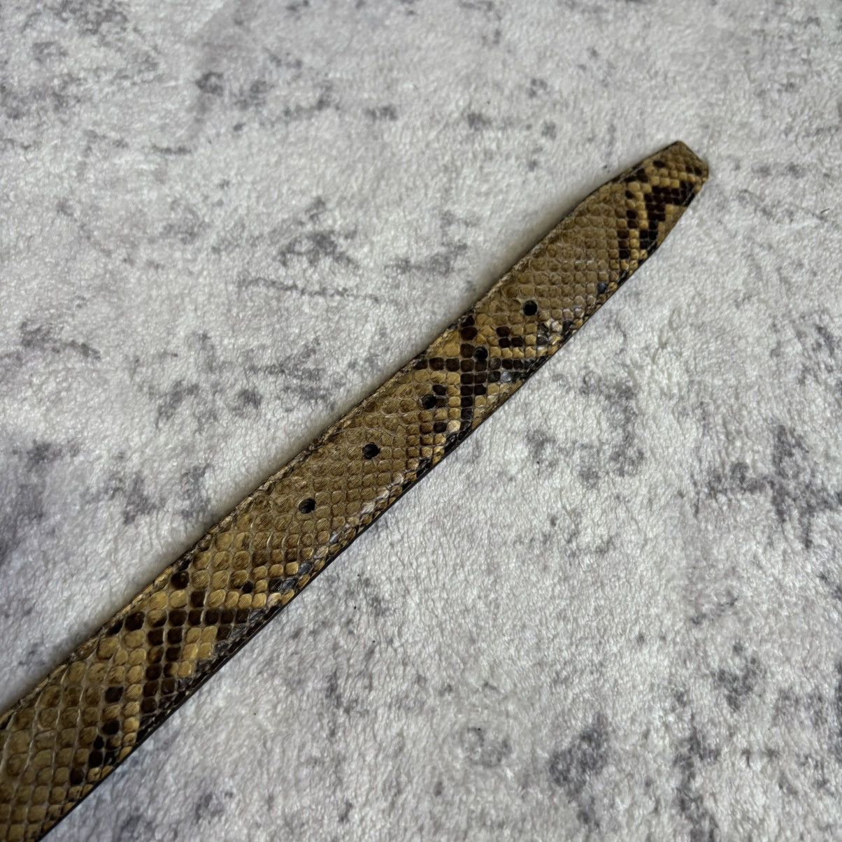 Prada Prada Python Snakeskin Leather Belt | Size 75 Size ONE SIZE - 6 Thumbnail