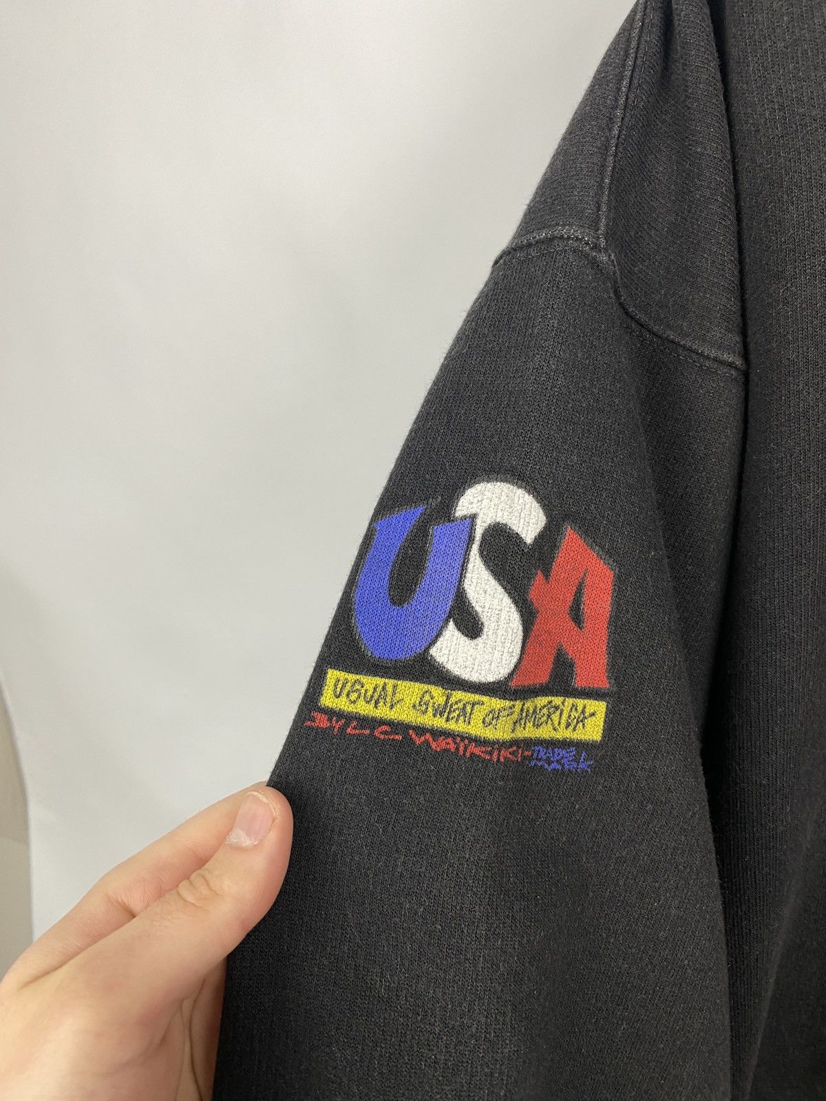 Vintage 🇺🇸 Vintage 80s Lc Waikiki USA Bronx Sweatshirt Rare Retro Size US M / EU 48-50 / 2 - 6 Thumbnail