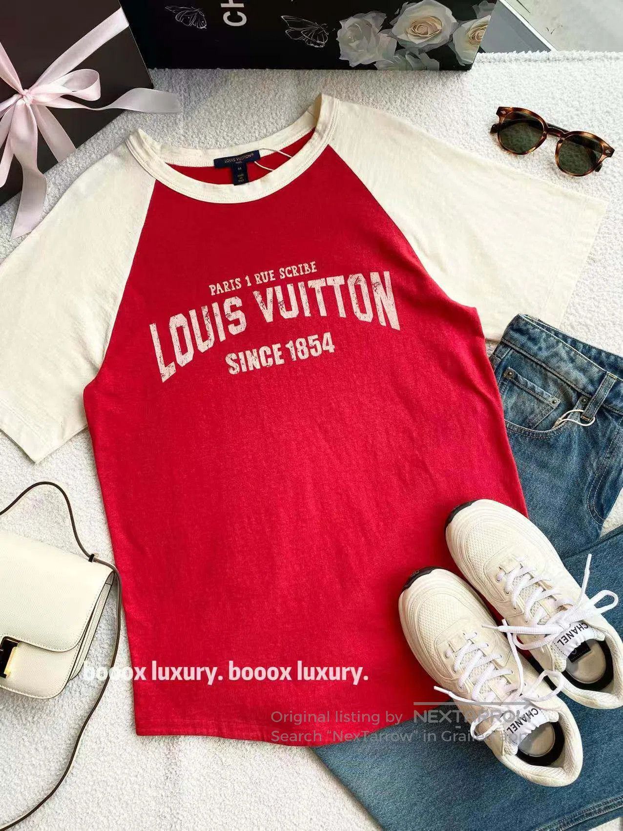 Louis Vuitton Louis Vuitton Short sleeves with monogram print| Size M / US 6-8 / IT 42-44 - 1 Thumbnail