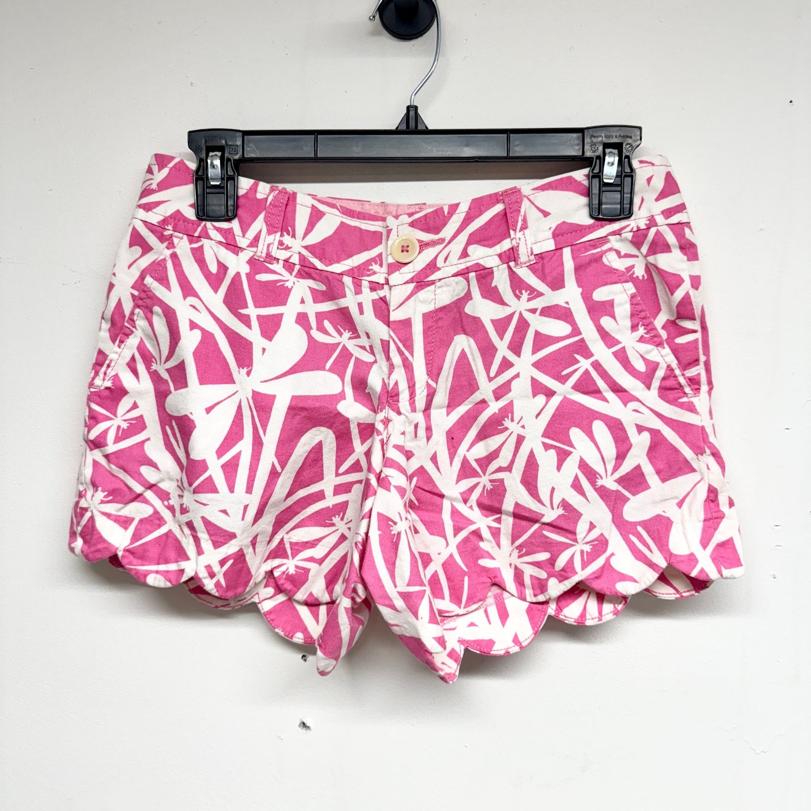 Lilly Pulitzer Lilly Pulitzer Pink The Buttercup White Pockets Shorts Sz 0 Size 25" / US 0 / IT 36 - 2 Thumbnail