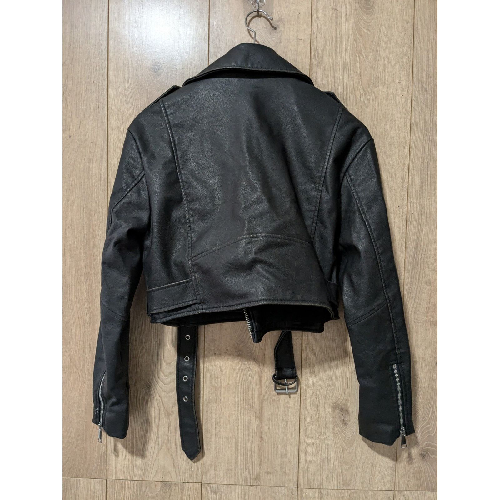 Zara Zara Women - Cropped Biker Jacket / black / XS / NWOT Size XS / US 0-2 / IT 36-38 - 2 Thumbnail