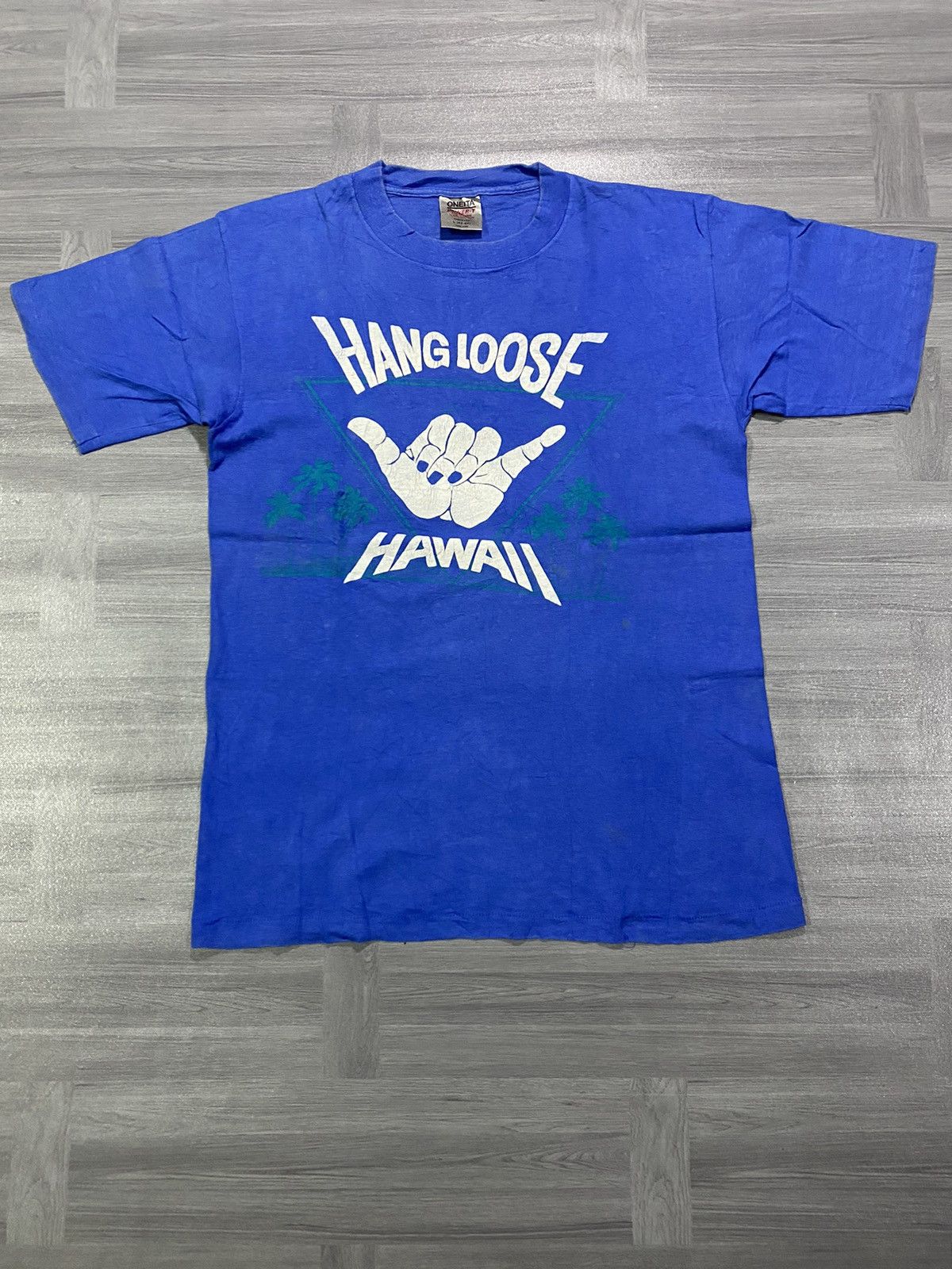 Hanes Vintage 90s Hang Loose Hawaii Shaka Souvenir Size US L / EU 52-54 / 3 - 1 Thumbnail