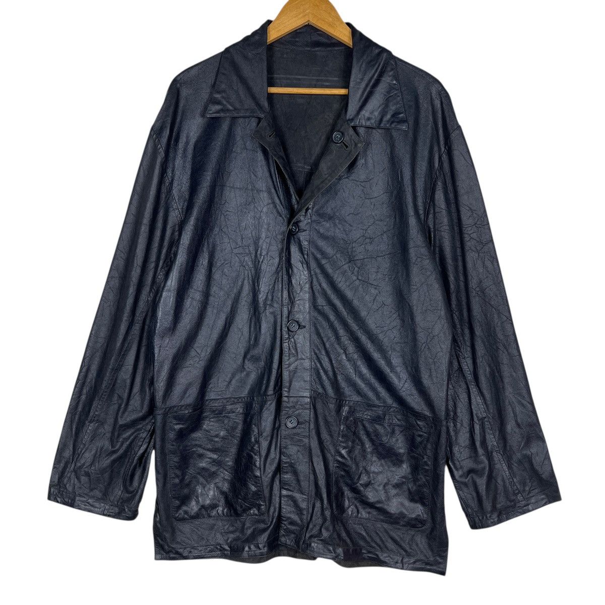 Branded Leather Vintage Pierotucci Reversible Leather Jacket Made In Italy Size US L / EU 52-54 / 3 - 1 Thumbnail