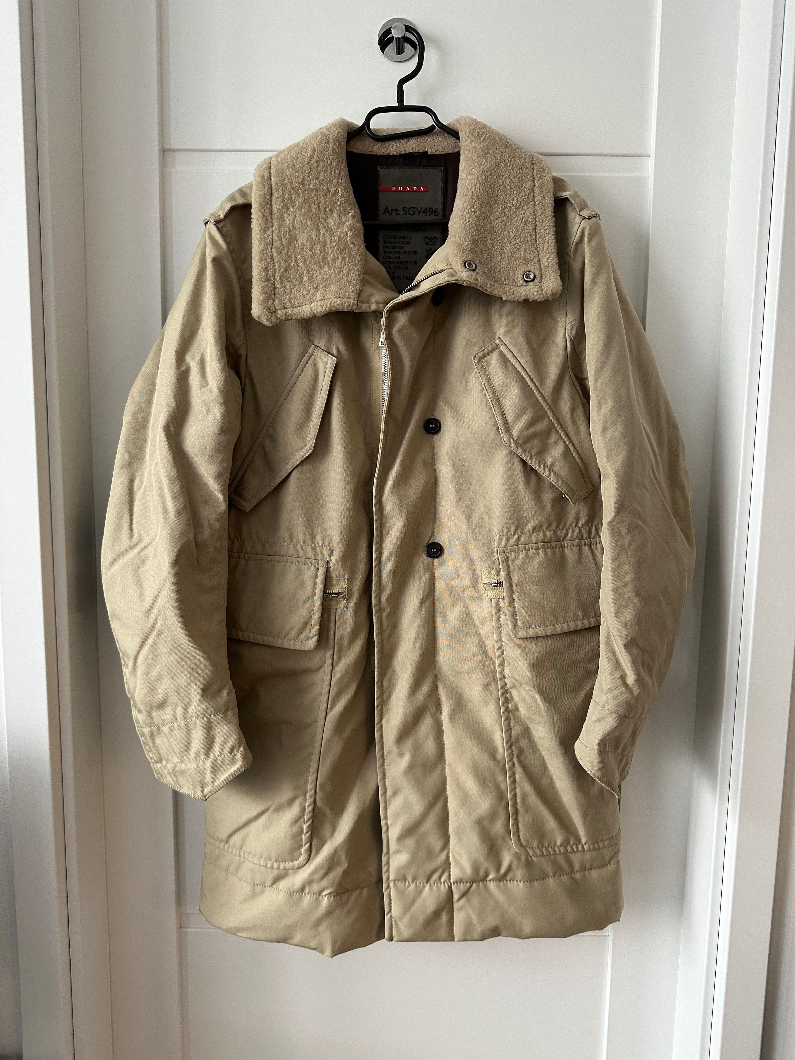 Prada PRADA padded beige coat warm jacket SGV496 coat Size US M / EU 48-50 / 2 - 1 Thumbnail