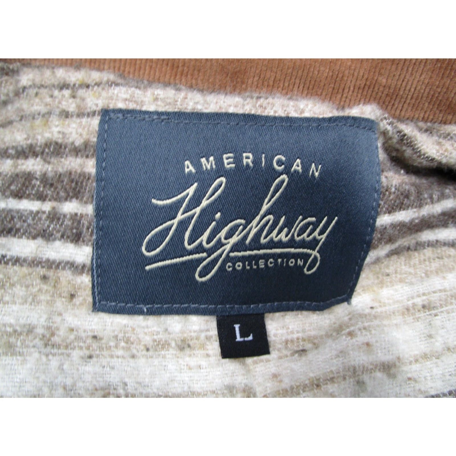 Denime AMERICAN HIGHWAY Jacket Mens Large Blue Denim Button Up USA Size US L / EU 52-54 / 3 - 3 Thumbnail