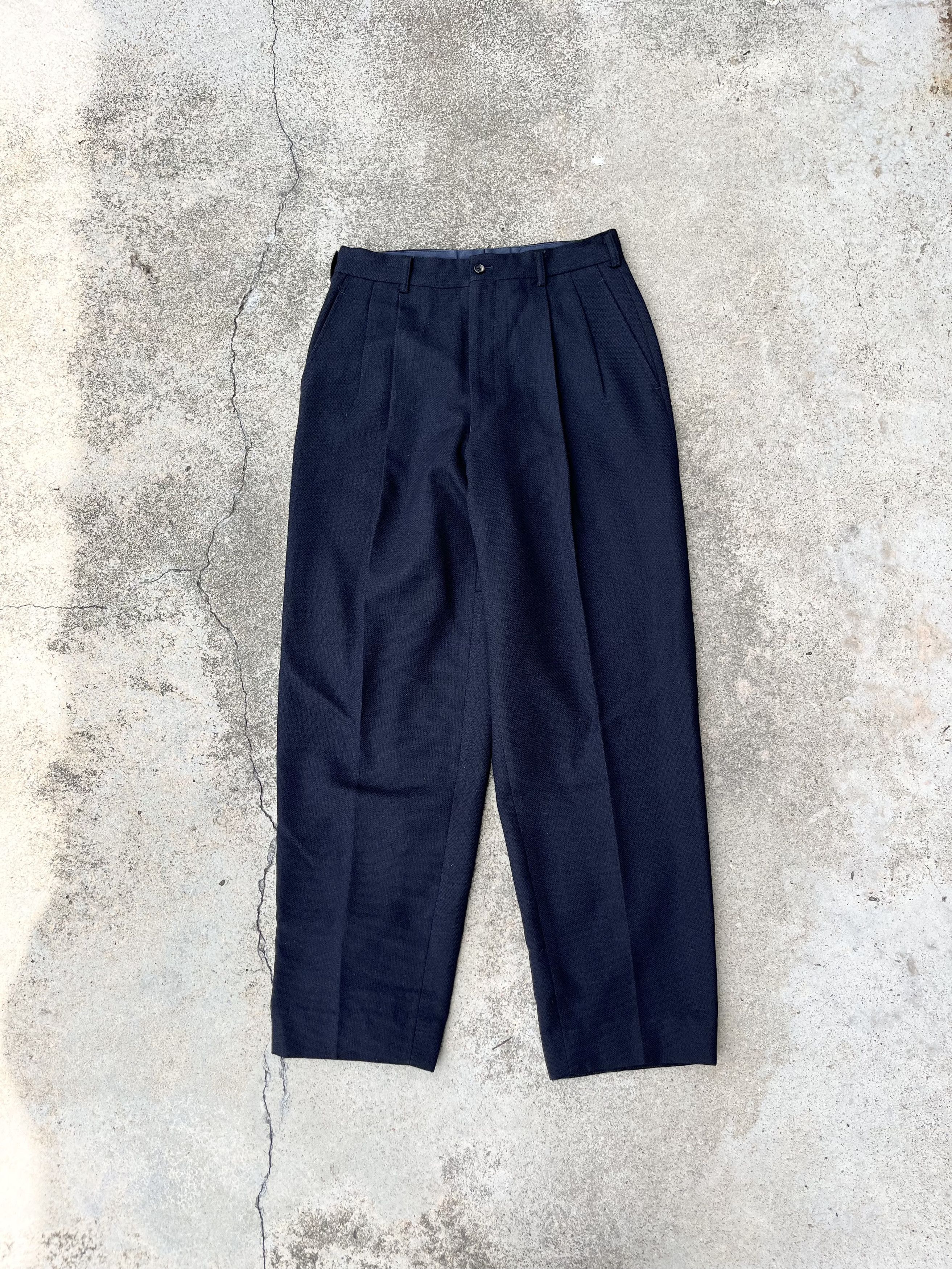 Comme des Garcons × Comme des Garcons Homme Plus × Vintage AW91 Comme Des Garcons Gabardine Wool Pants Size US 30 / EU 46 - 2 Thumbnail
