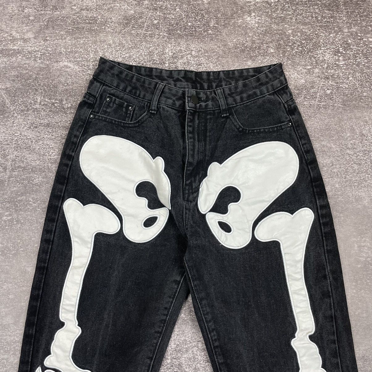 Other Custom Japanese Skeleton 🩻 Jeans Size US 32 / EU 48 - 2 Thumbnail