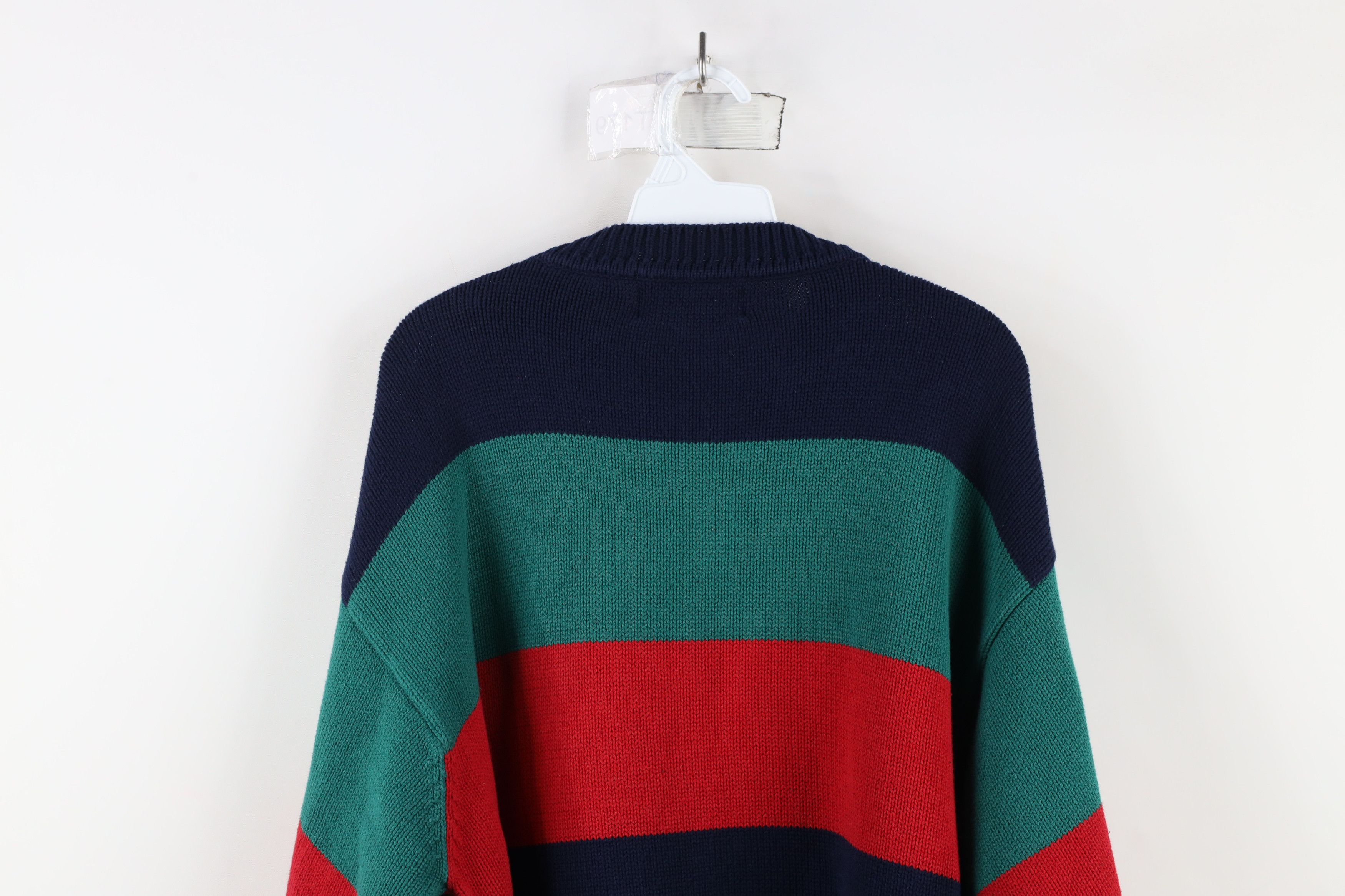 American Eagle Outfitters × Vintage Vintage 90s American Eagle Outfitters Block Knit Sweater Size US L / EU 52-54 / 3 - 8 Thumbnail