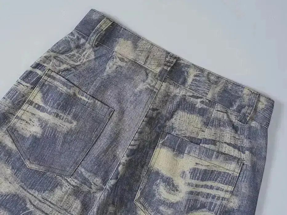 Japanese Brand Tie dye Technical denim cargo pants Men Size US 32 / EU 48 - 4 Thumbnail