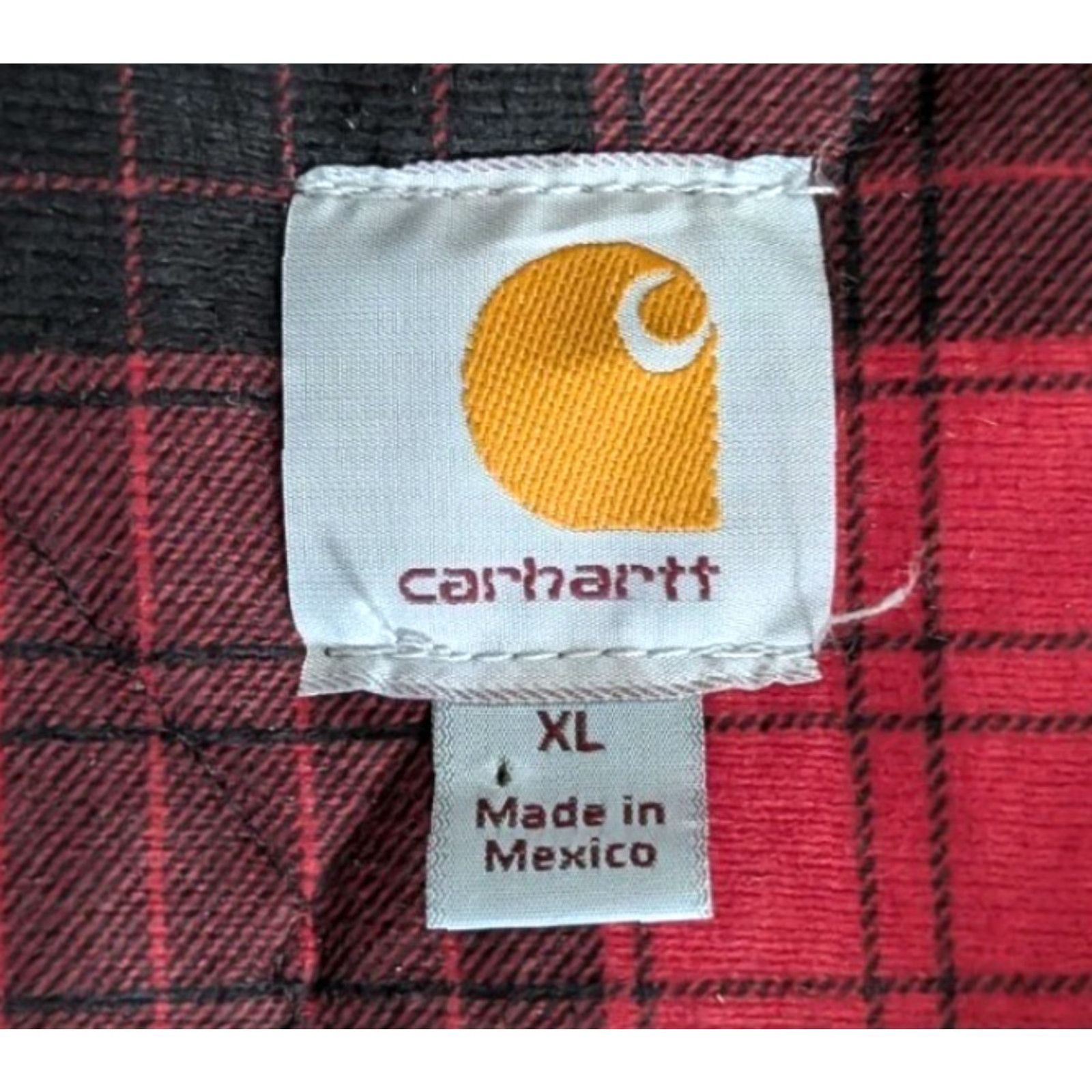 Carhartt Vtg Carhartt 101074 Huntsman Workwear Jacket W/Hood Flannel Lined Canvas Duck XL Size US XL / EU 56 / 4 - 7 Thumbnail