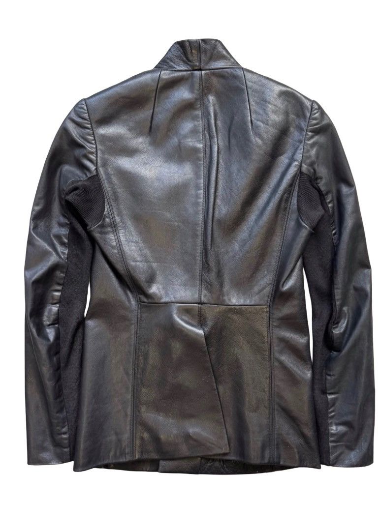 Rick Owens Rick Owens “Hollywood” Wrap Leather Jacket – Black Unisex Size US S / EU 44-46 / 1 - 3 Thumbnail