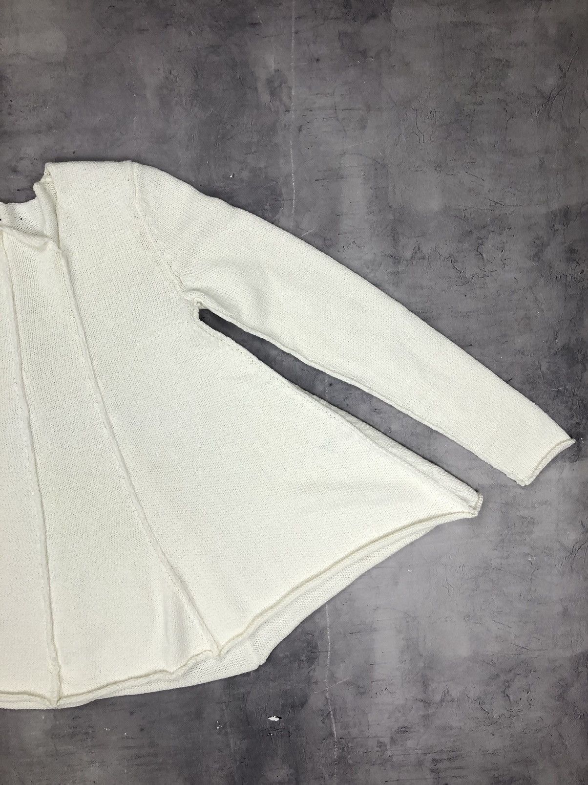 Rundholz Rundholz Black Label Flared Panel Sweater in Off-White Size XS / US 0-2 / IT 36-38 - 6 Thumbnail