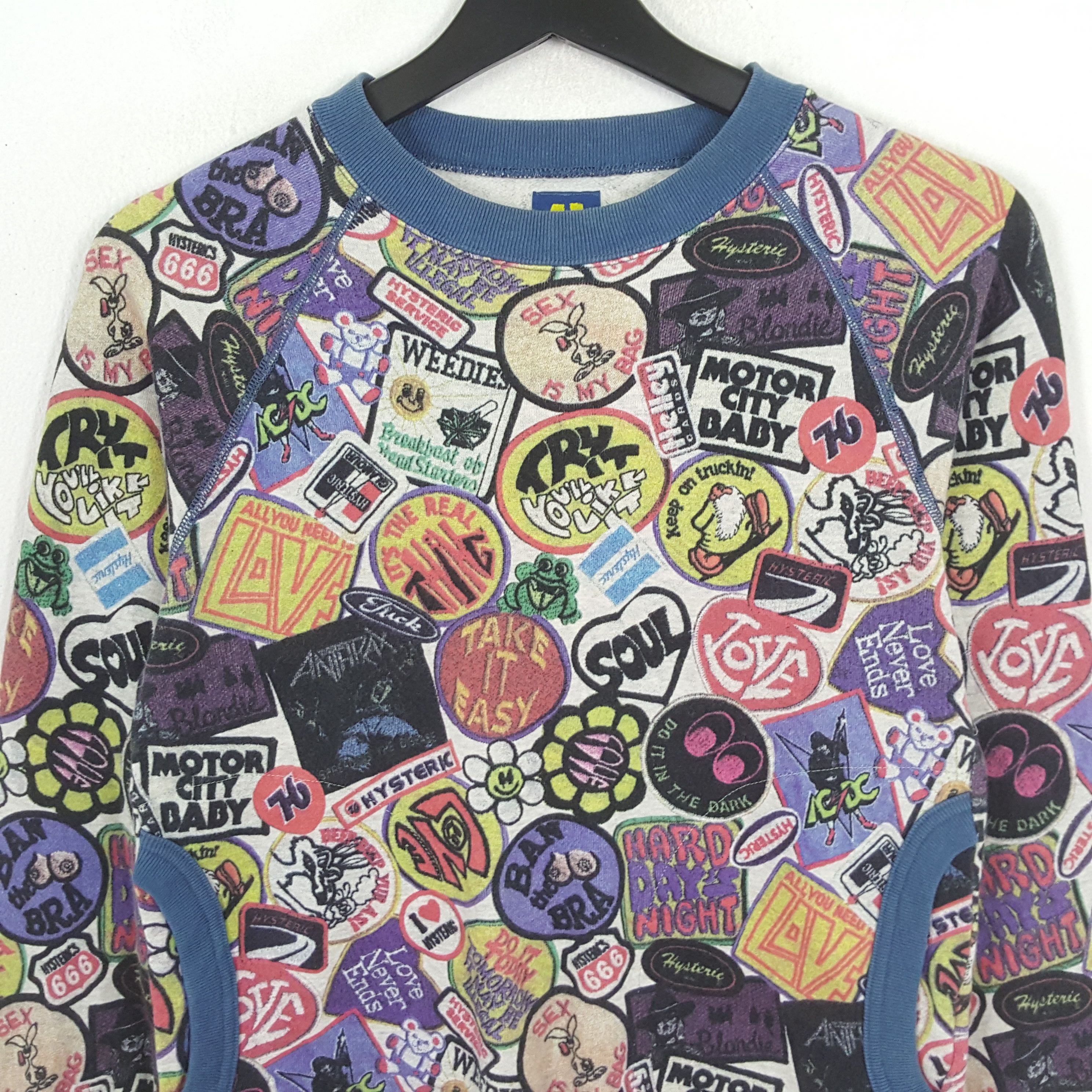 Hysteric Glamour HYSTERIC GLAMOUR Japanese Brand Fullprint Design Sweatshirt Size XS / US 0-2 / IT 36-38 - 2 Thumbnail