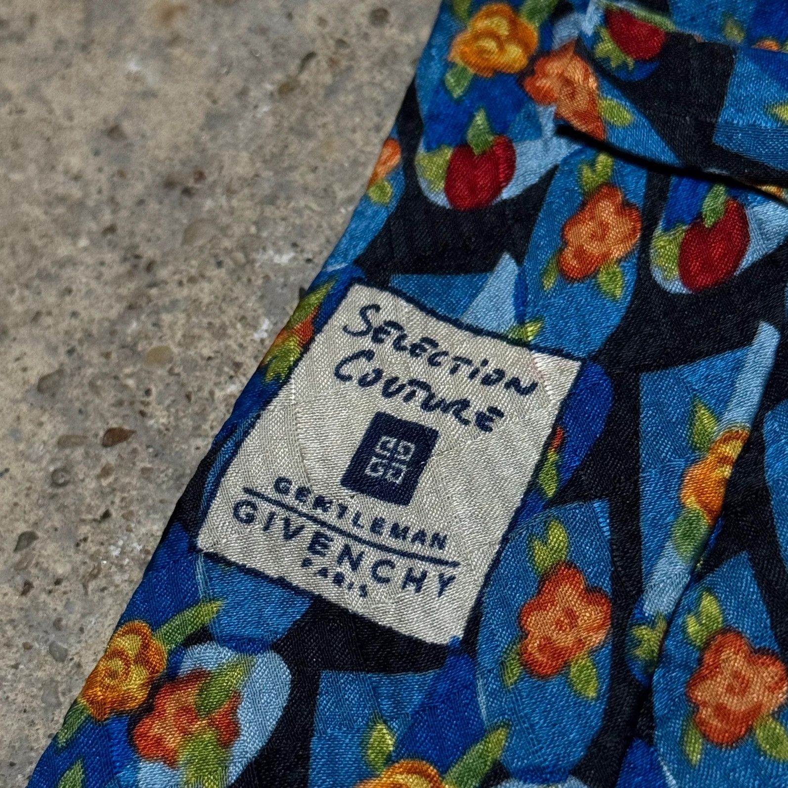Givenchy Vintage Givenchy floral silk tie Size ONE SIZE - 5 Thumbnail