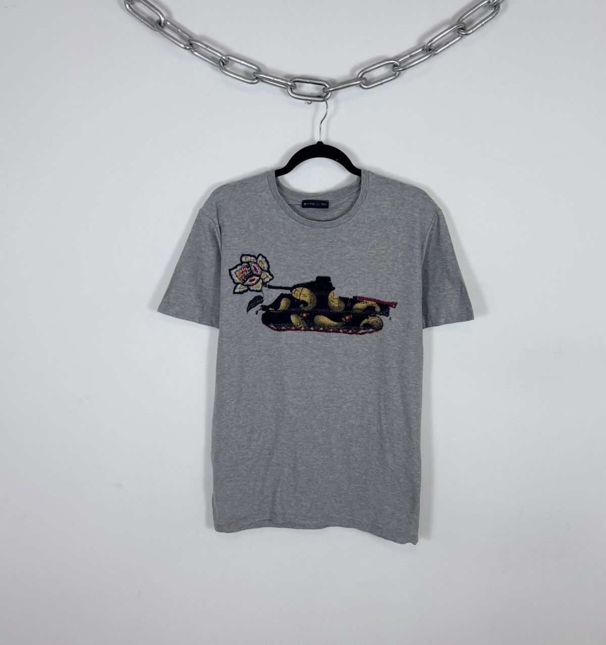 Etro Etro Milano Men’s Grey Big Towel Floral Tank T-Shirt Tee Size US XL / EU 56 / 4 - 1 Thumbnail