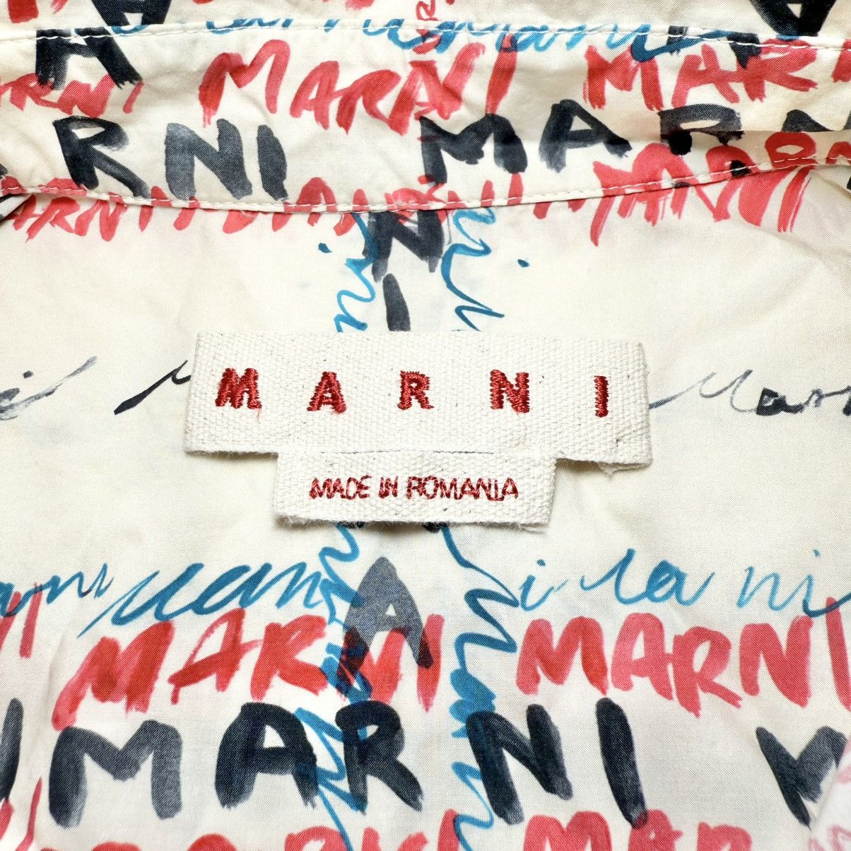 Marni Marni Crossroads Poplin Shirt in Antique White Size US XL / EU 56 / 4 - 4 Thumbnail