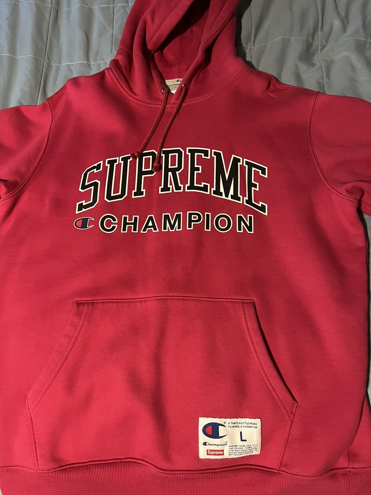 Champion × Supreme Supreme X Champion Hoodie Size US L / EU 52-54 / 3 - 2 Thumbnail
