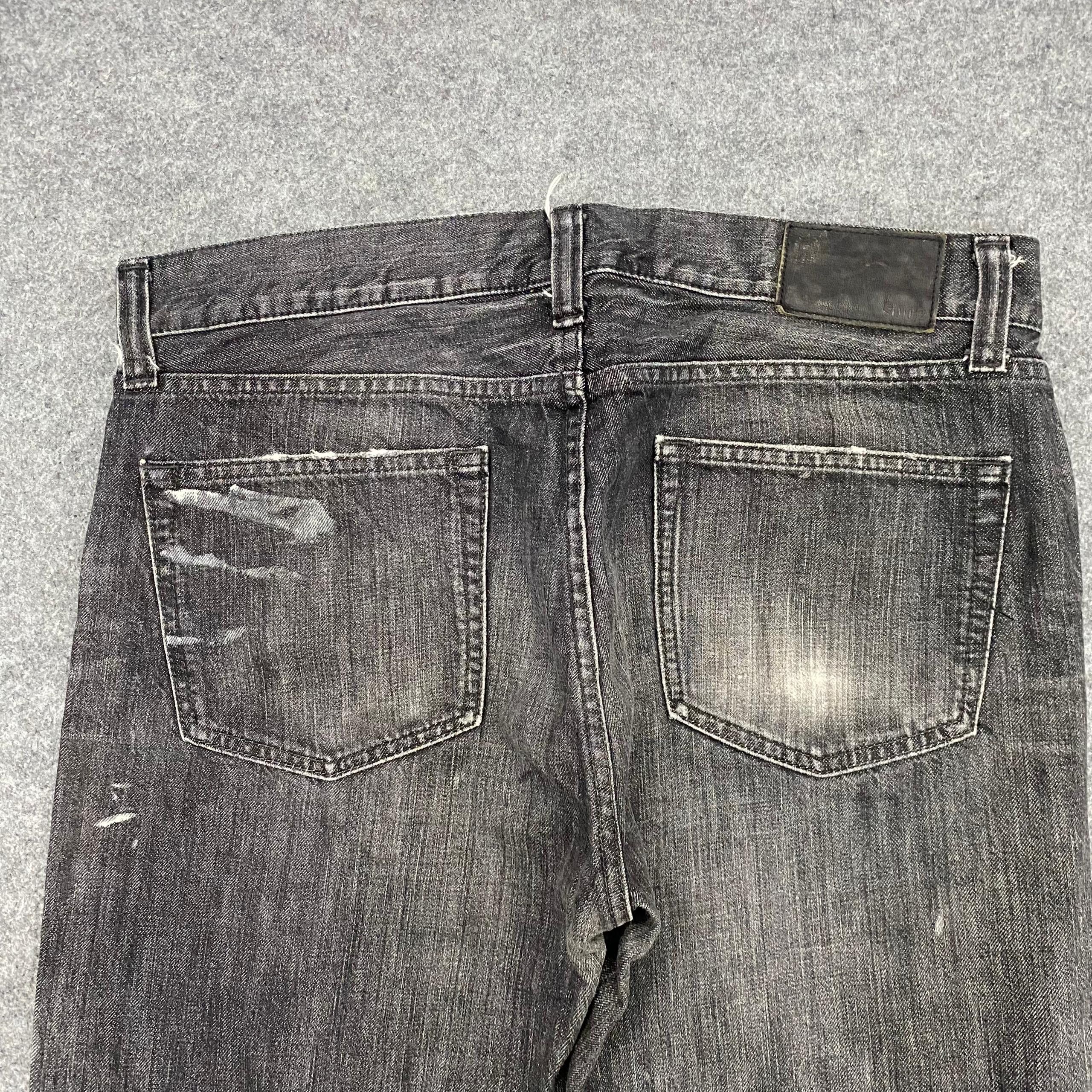 Uniqlo 💥Vintage Uniqlo Original Basic Distressed Denim Size US 36 / EU 52 - 11 Thumbnail