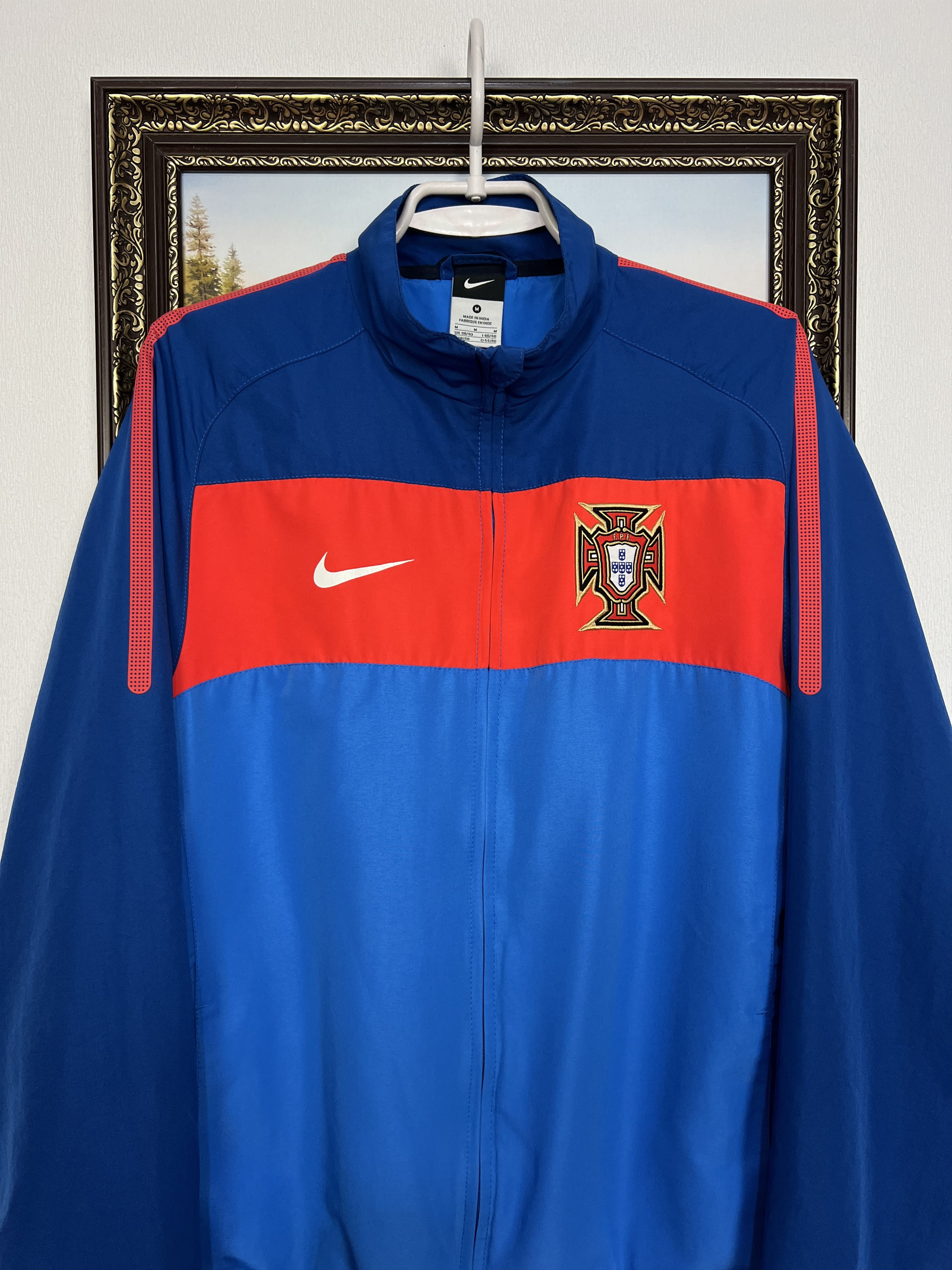 Nike Vintage Nike Portugal Football Jacket Soccer Track Top Zip Size US M / EU 48-50 / 2 - 2 Thumbnail