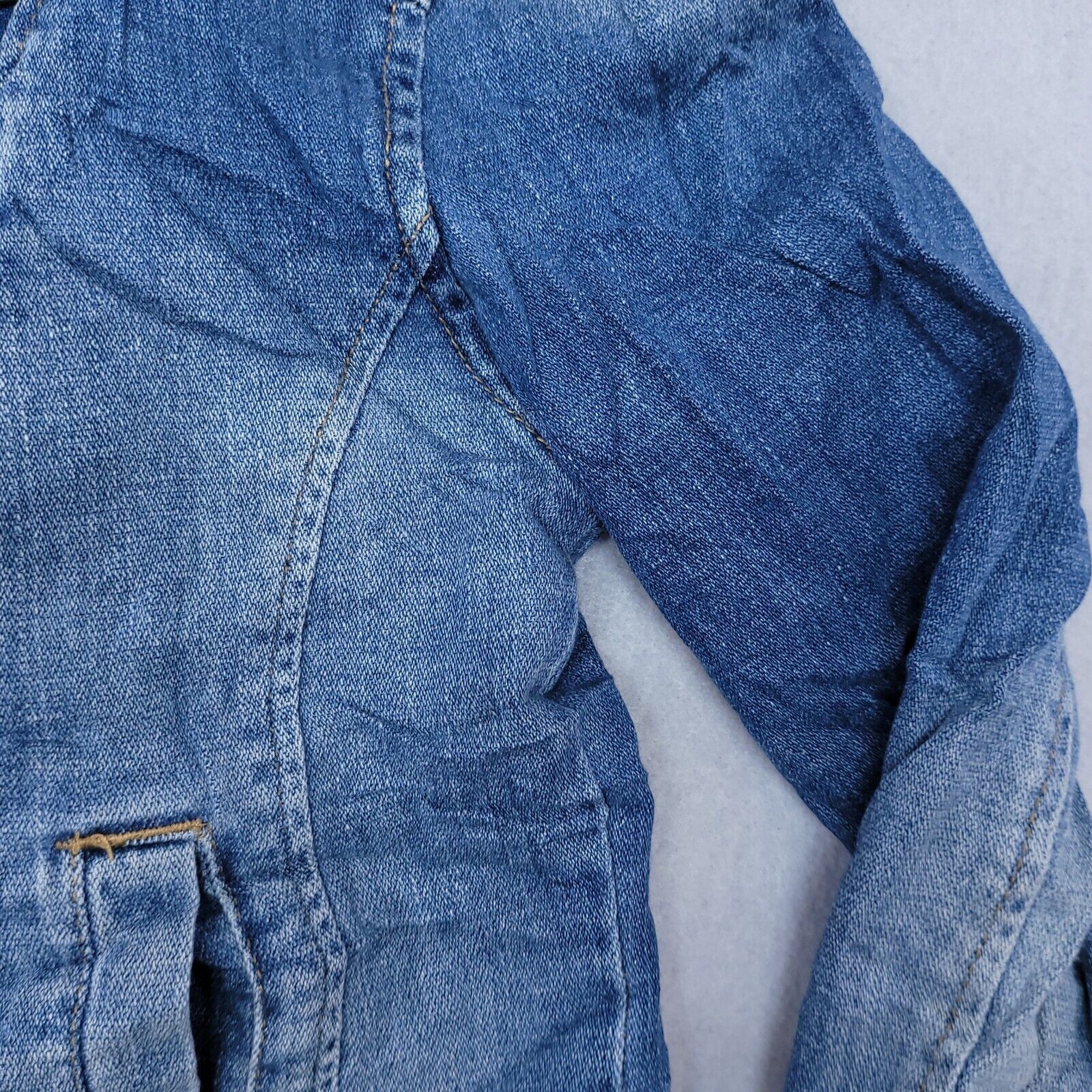 Mossimo Mossimo Casual Zip Up Denim Jean Jacket Womens Size S Blue Size S / US 4 / IT 40 - 5 Thumbnail