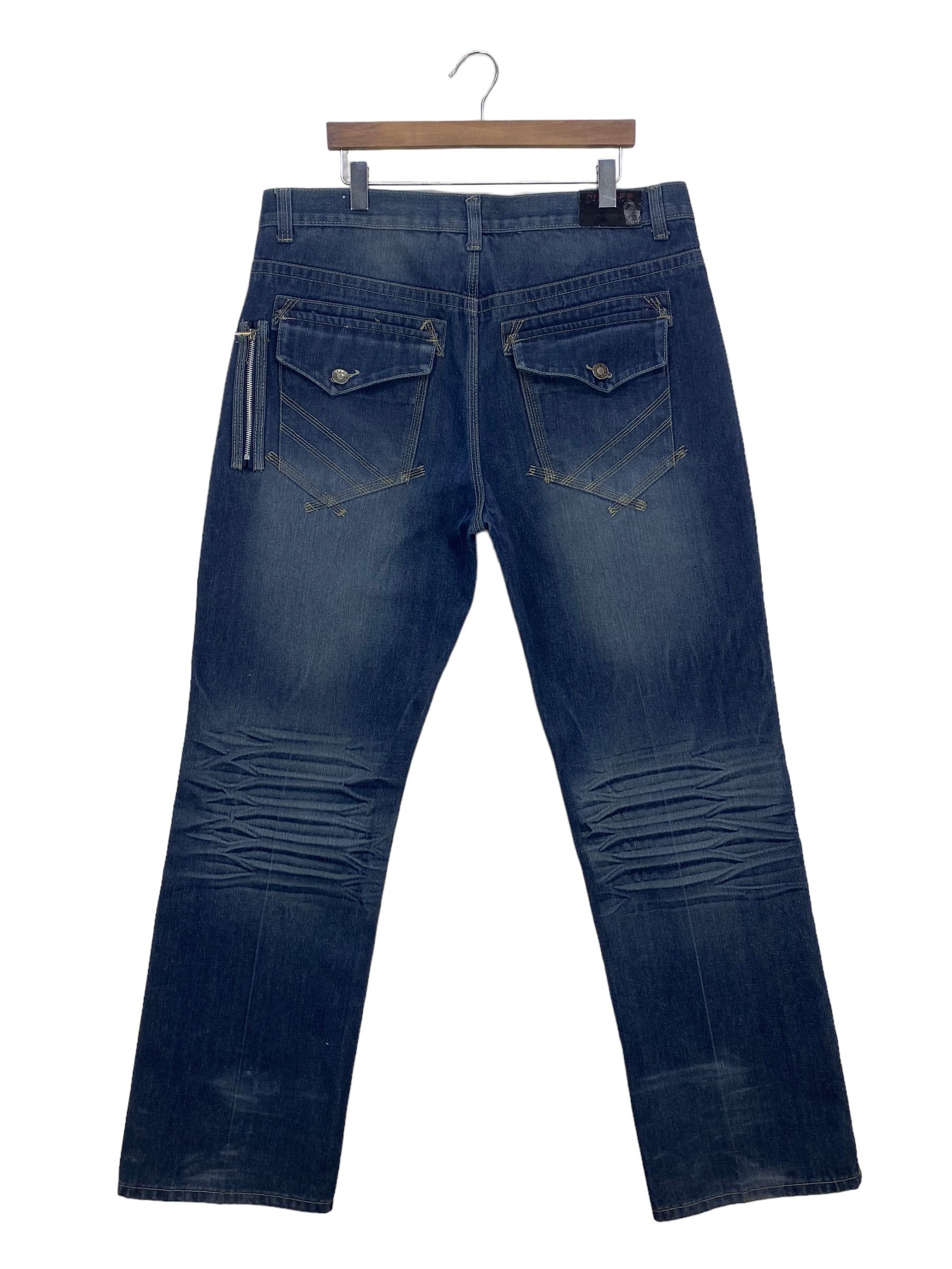Japanese Brand Red Ape Denim Jeans Hip Hop Baggy Skateboards Jeans Size US 39 - 1 Thumbnail