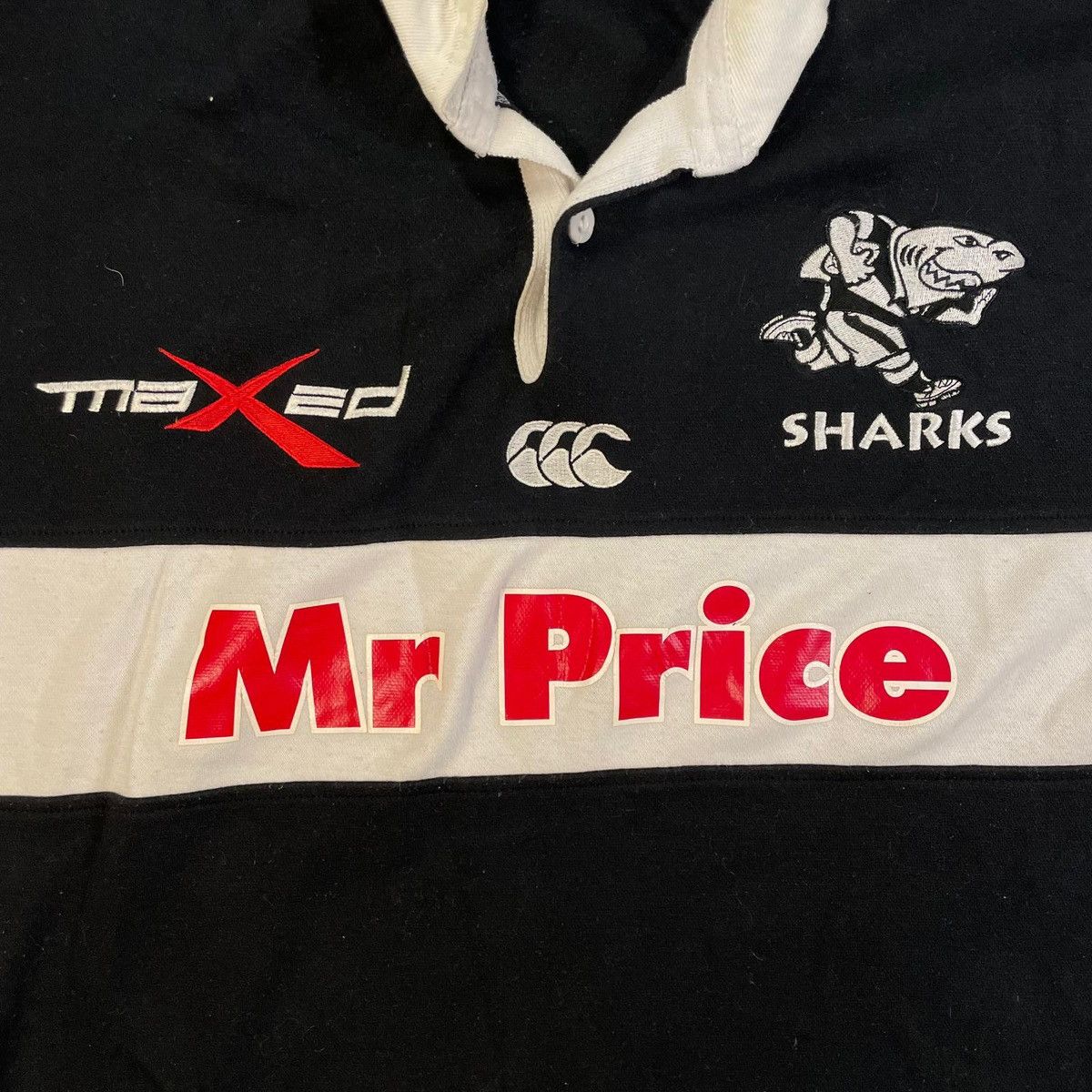 Other Black and white Sharks Canterbury rugby jersey polo shirt Size US M / EU 48-50 / 2 - 6 Thumbnail