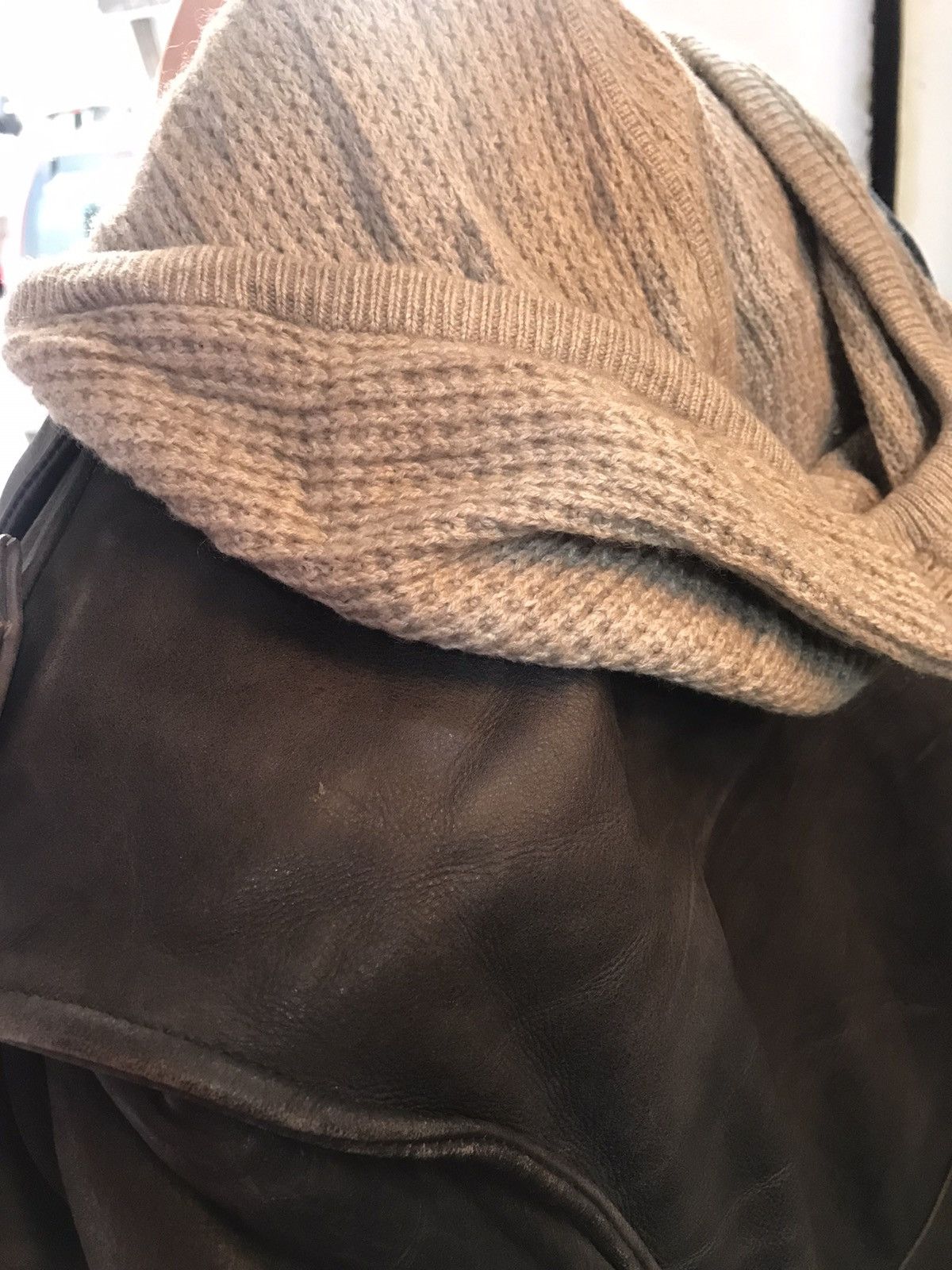 Gap × Other × Vintage VINTAGE CASHMERE WOOL BLEND WAFFLE TEXTURED GAP KNIT HOODIE Size US M / EU 48-50 / 2 - 9 Thumbnail